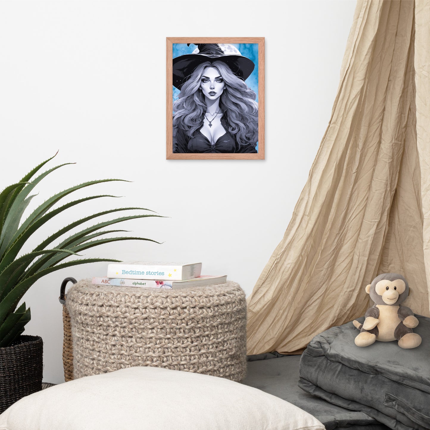 BW Marble V19 Framed Poster