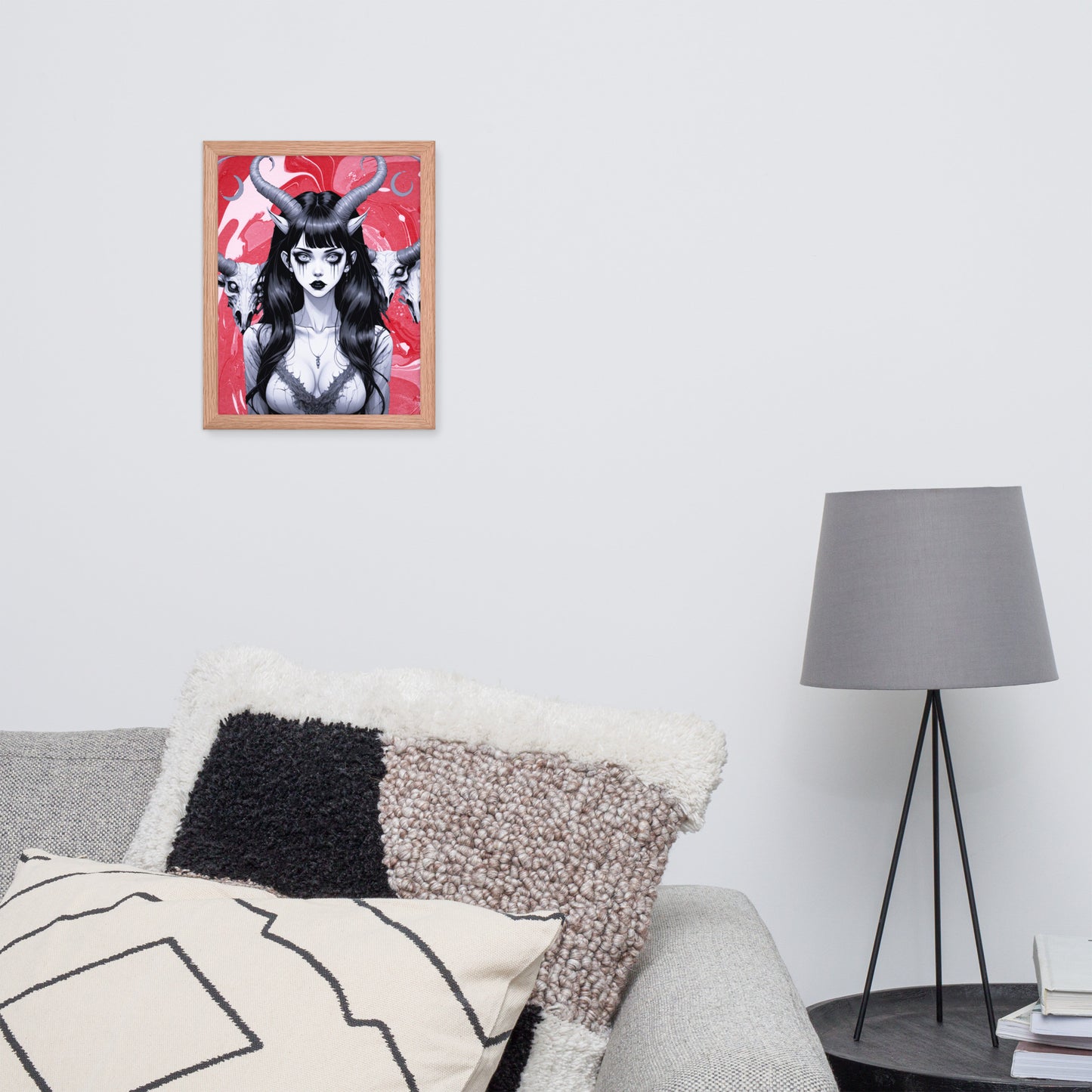 BW Marble V18 Framed Poster