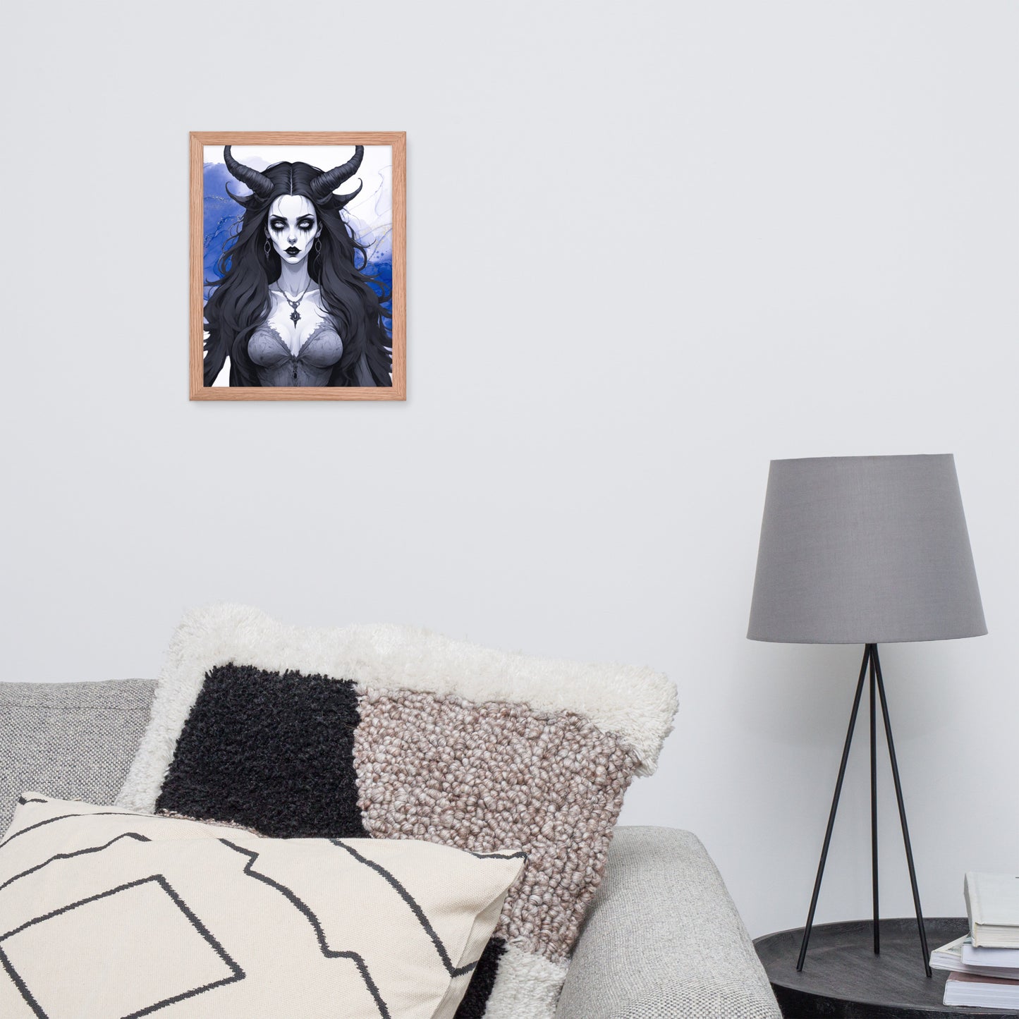BW Marble V17 Framed Poster