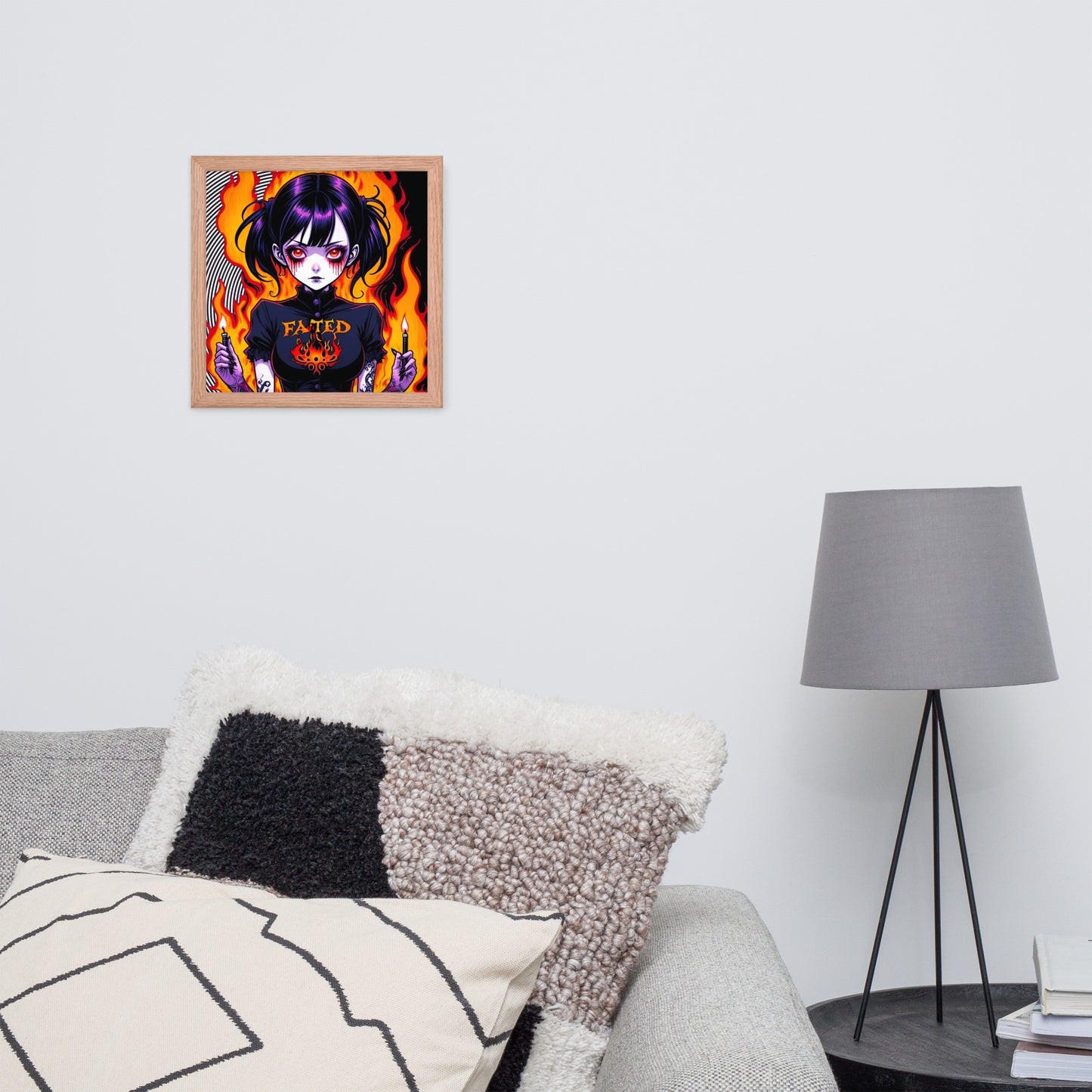 Spiral Fated For The Flames Framed Poster