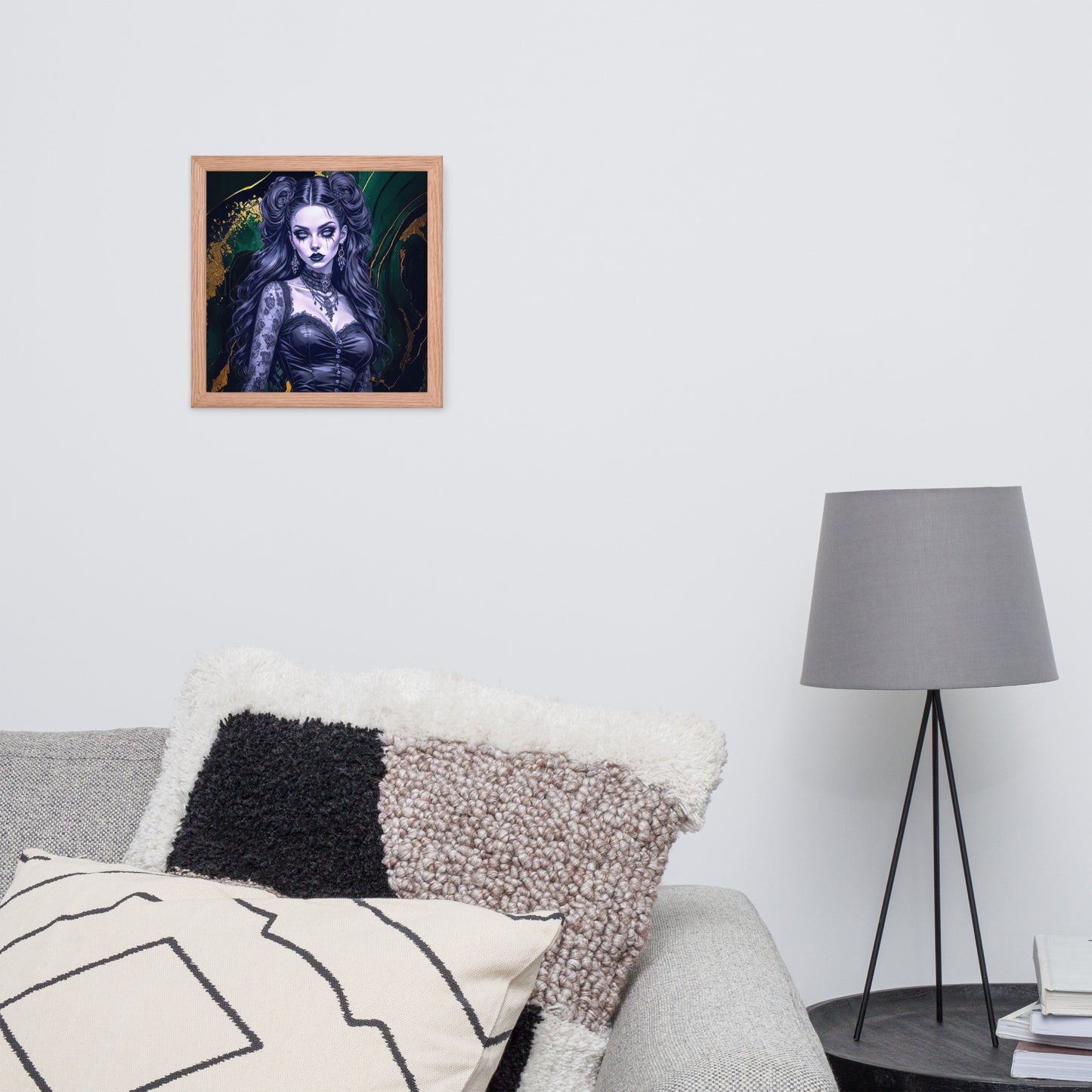 BW Marble V30 Framed Poster