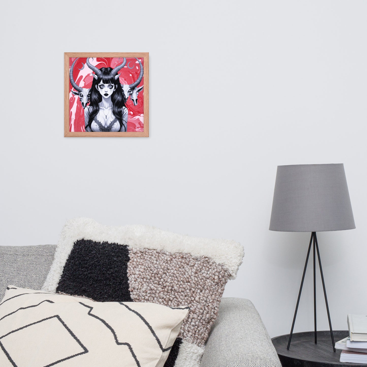 BW Marble V18 Framed Poster