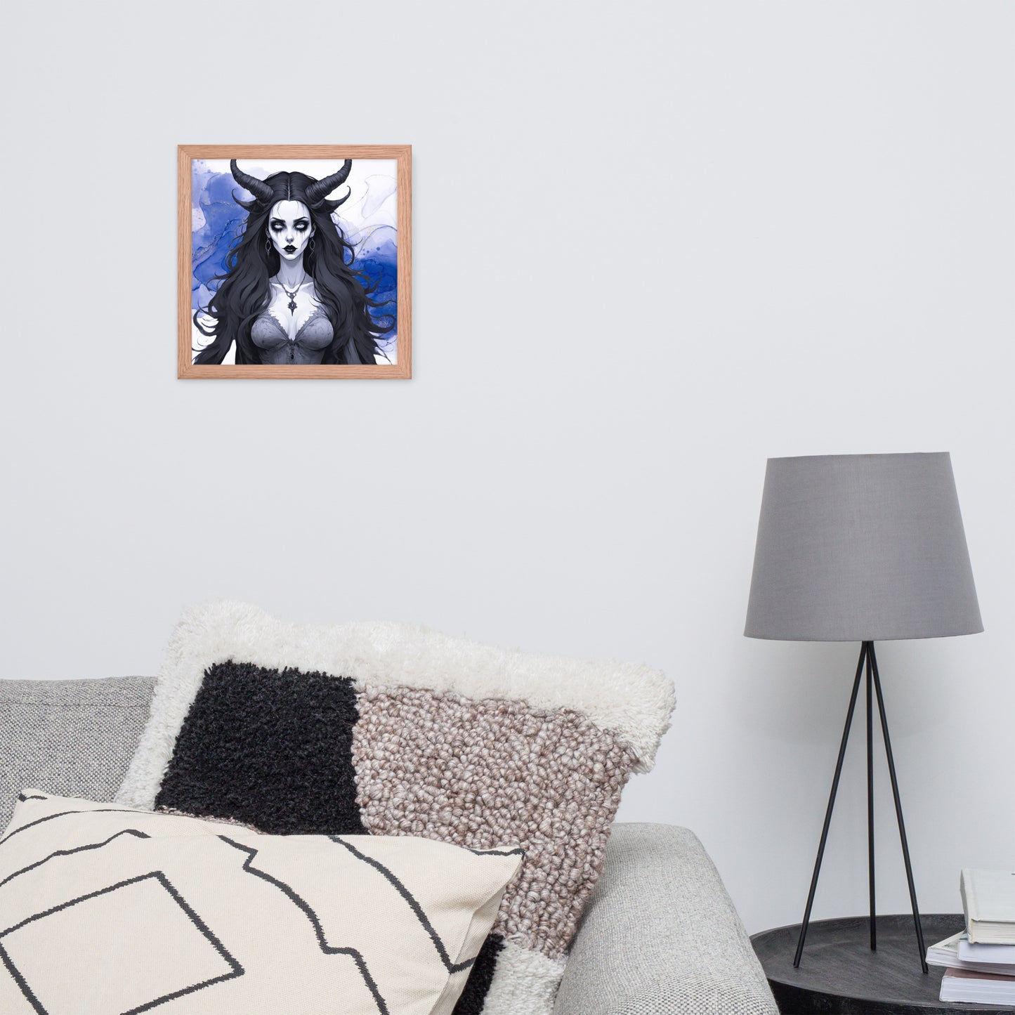 BW Marble V17 Framed Poster