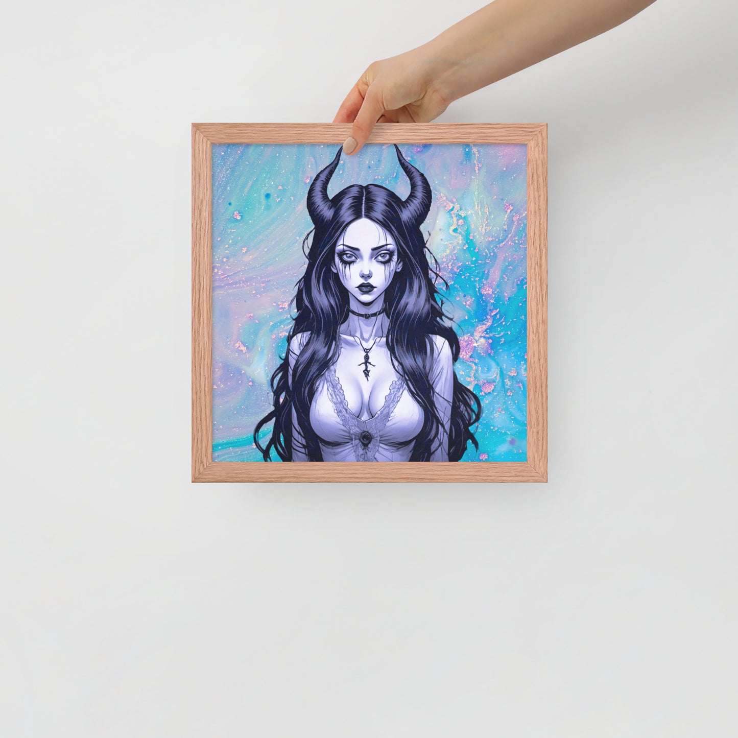 BW Marble V4 Framed Poster