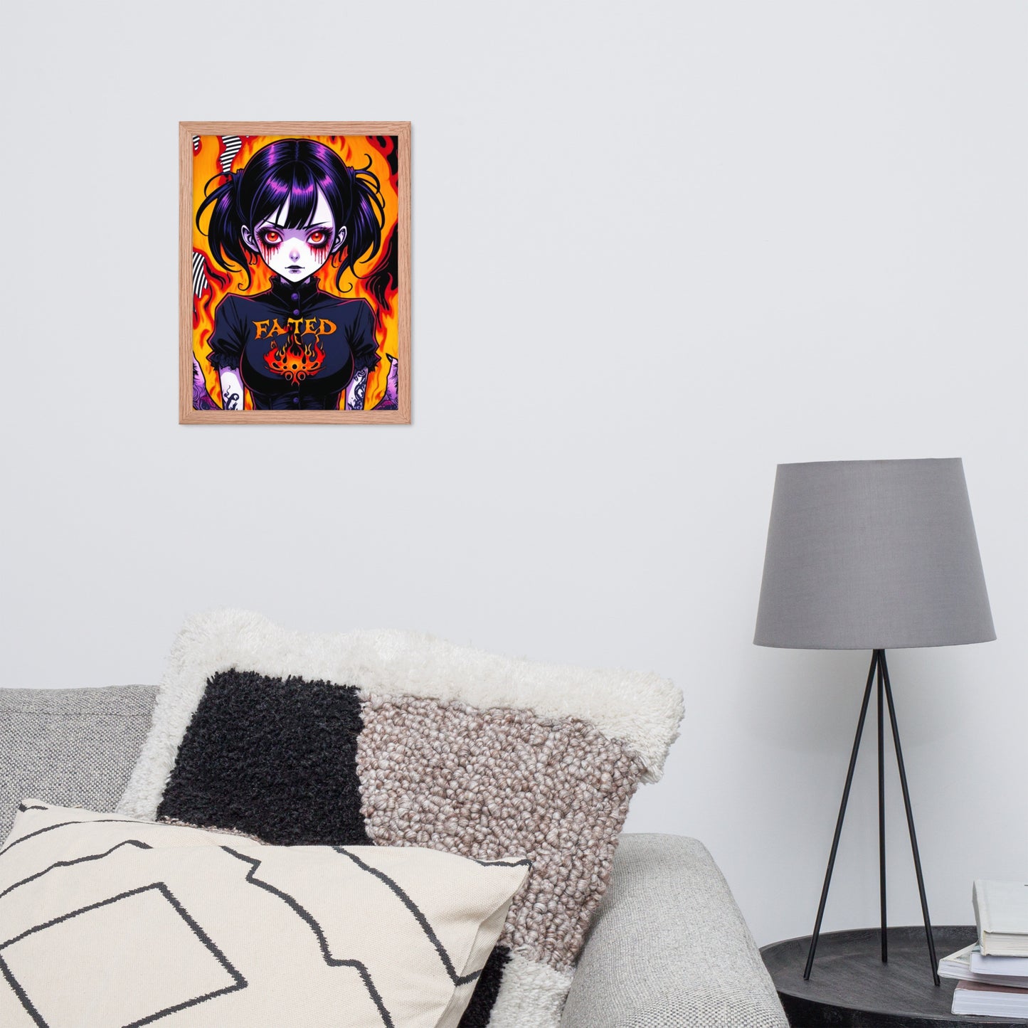 Spiral Fated For The Flames Framed Poster