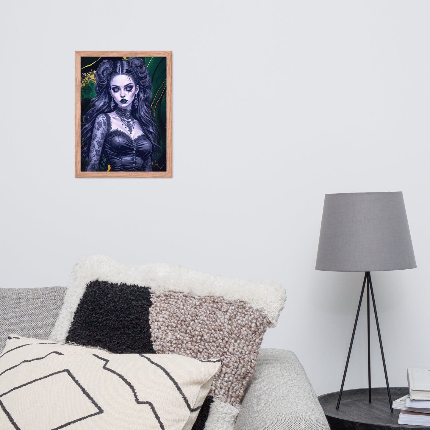 BW Marble V30 Framed Poster