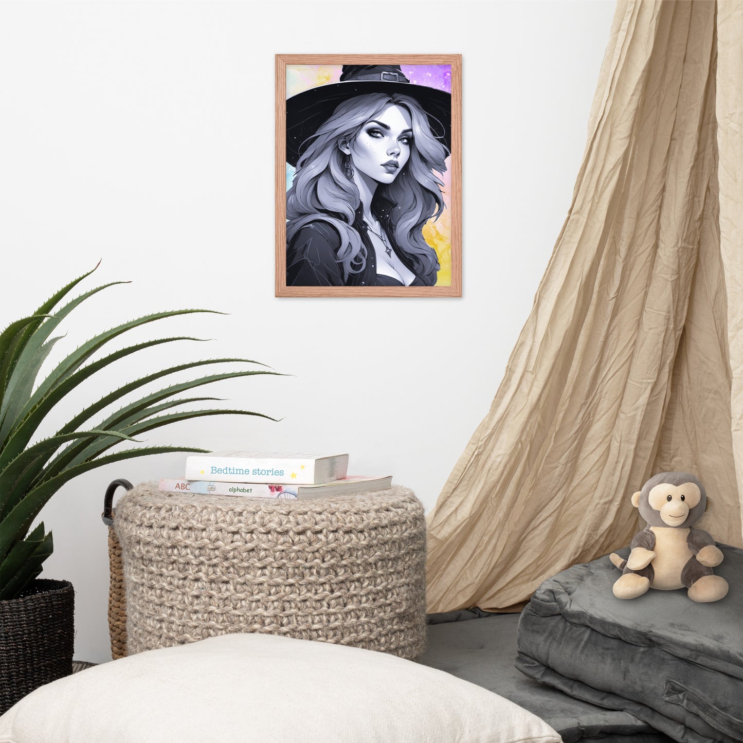 BW Marble V21 Framed Poster
