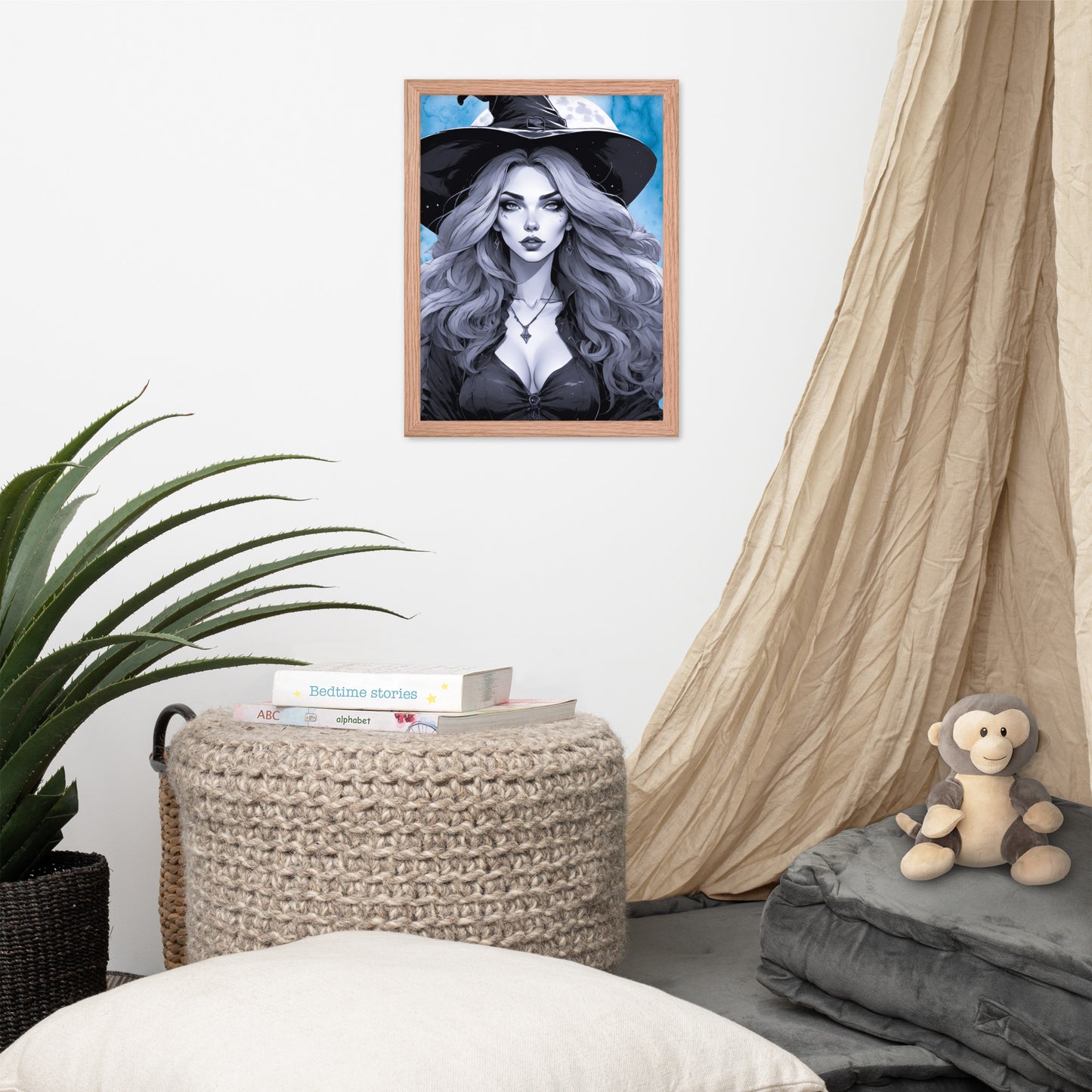 BW Marble V19 Framed Poster