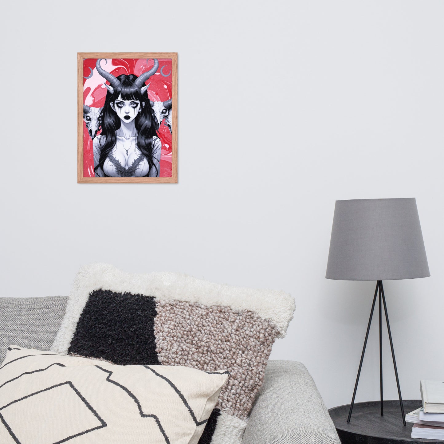 BW Marble V18 Framed Poster