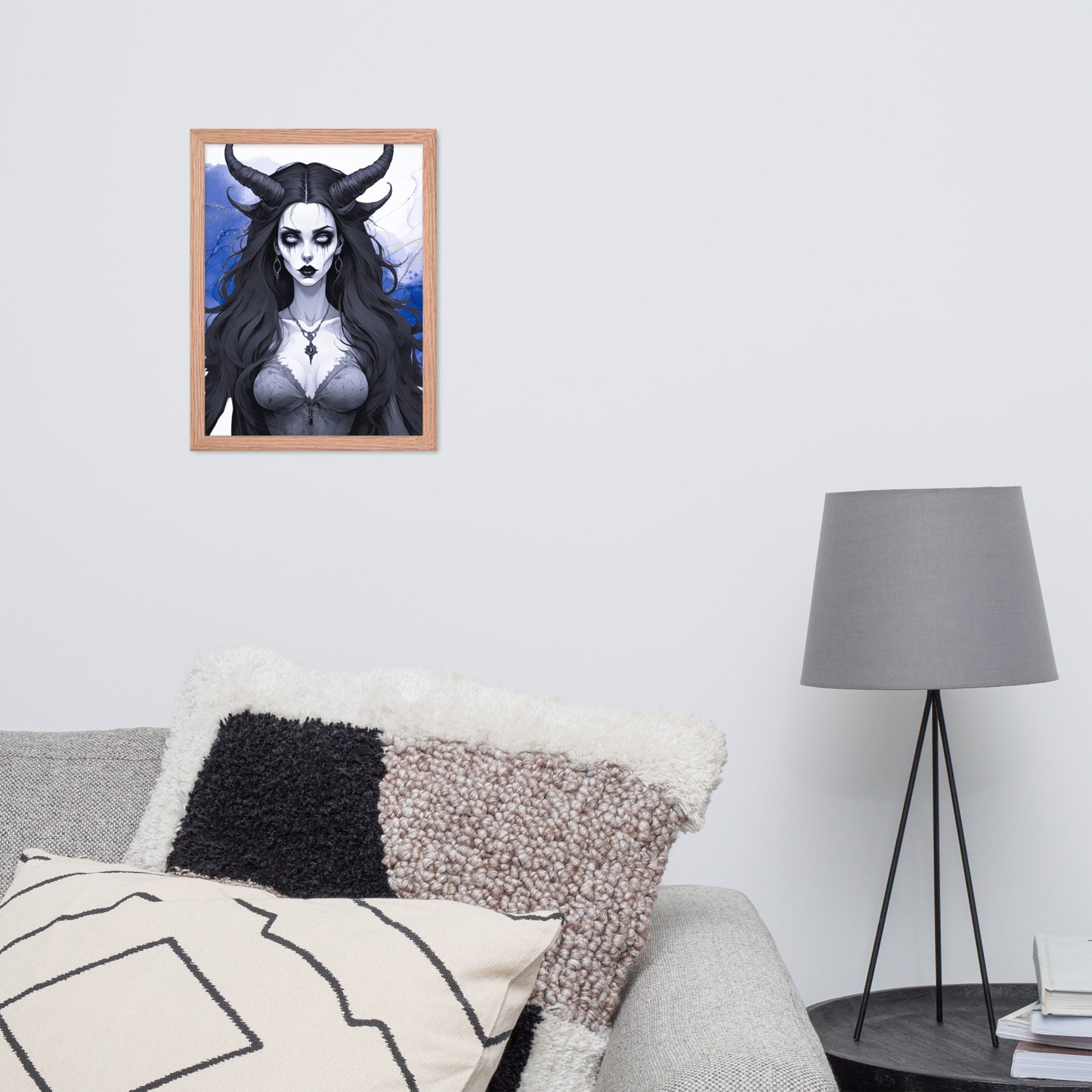 BW Marble V17 Framed Poster