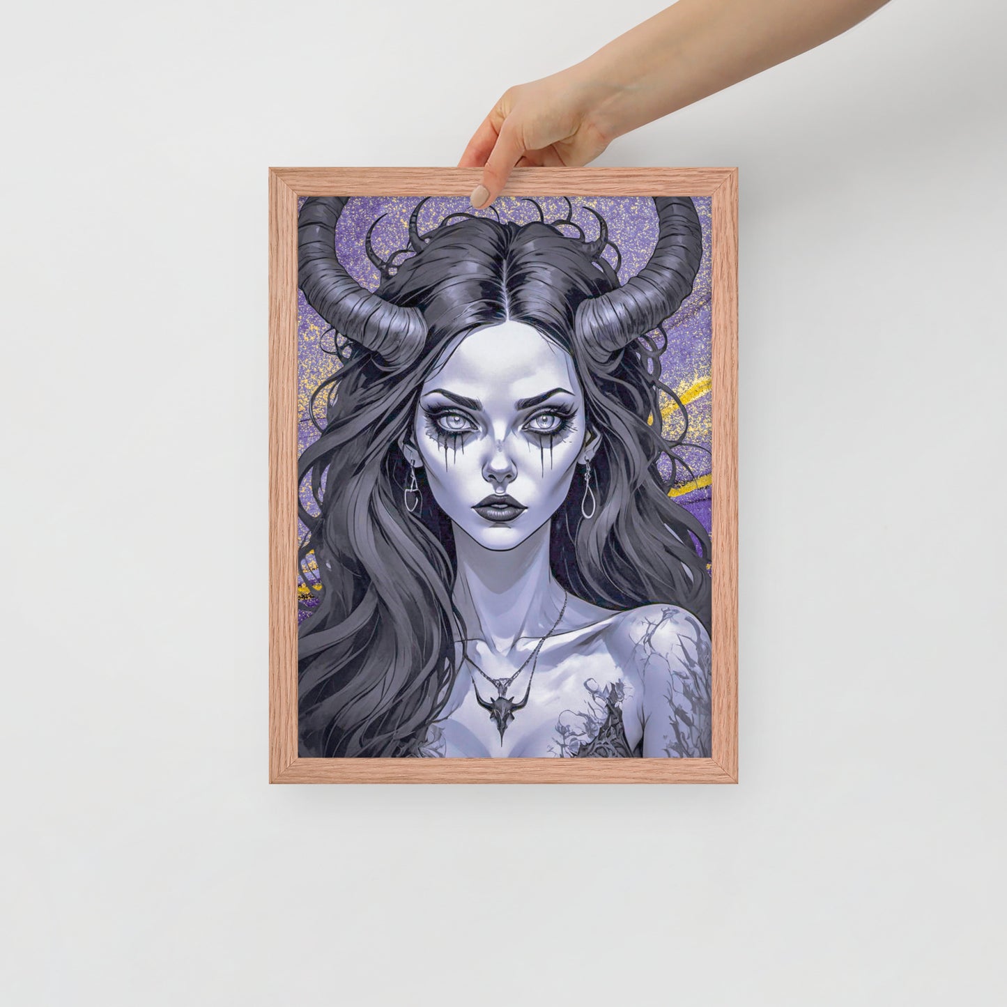 BW Marble V1 Framed Poster