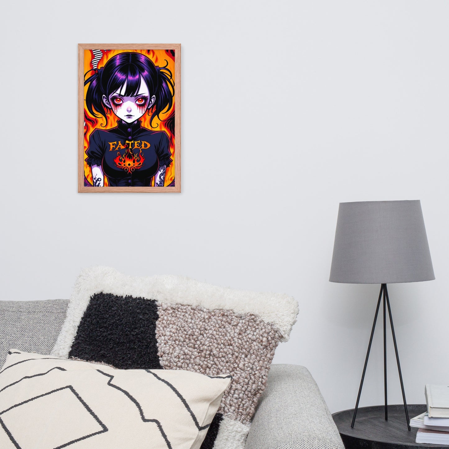 Spiral Fated For The Flames Framed Poster