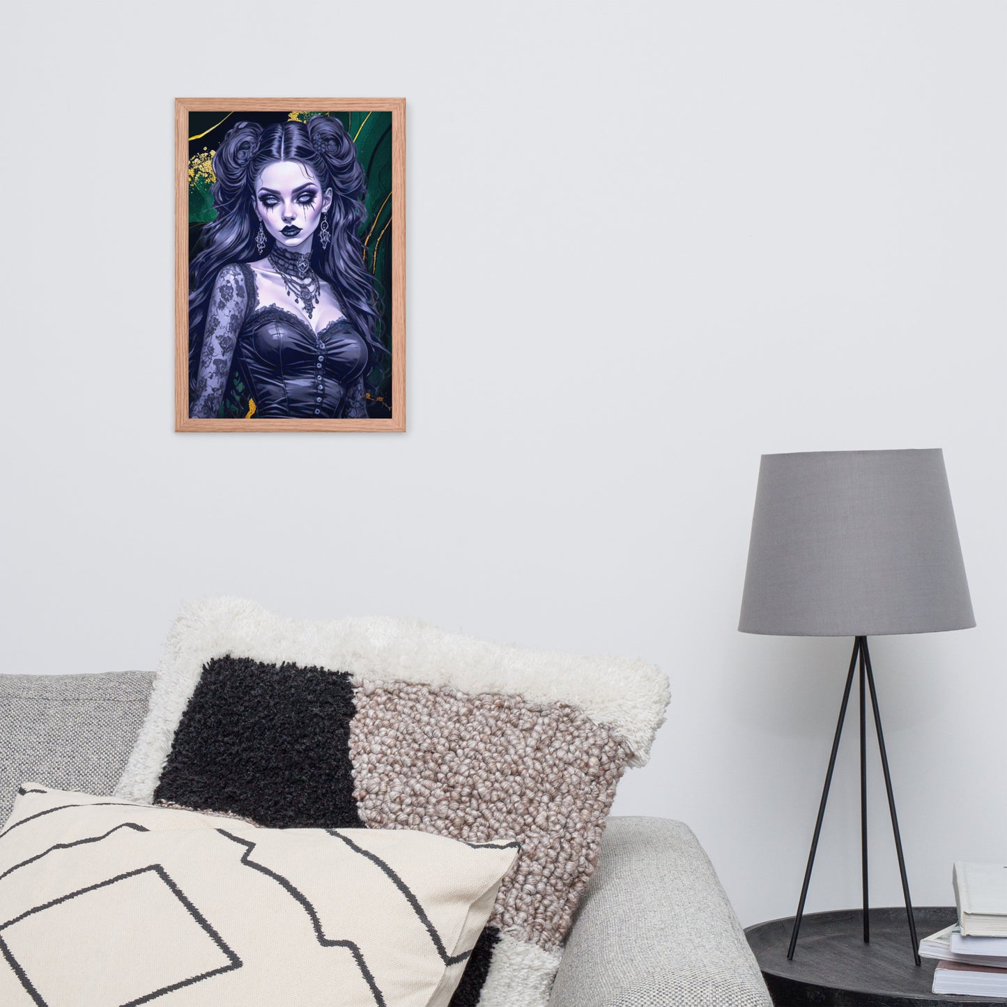 BW Marble V30 Framed Poster