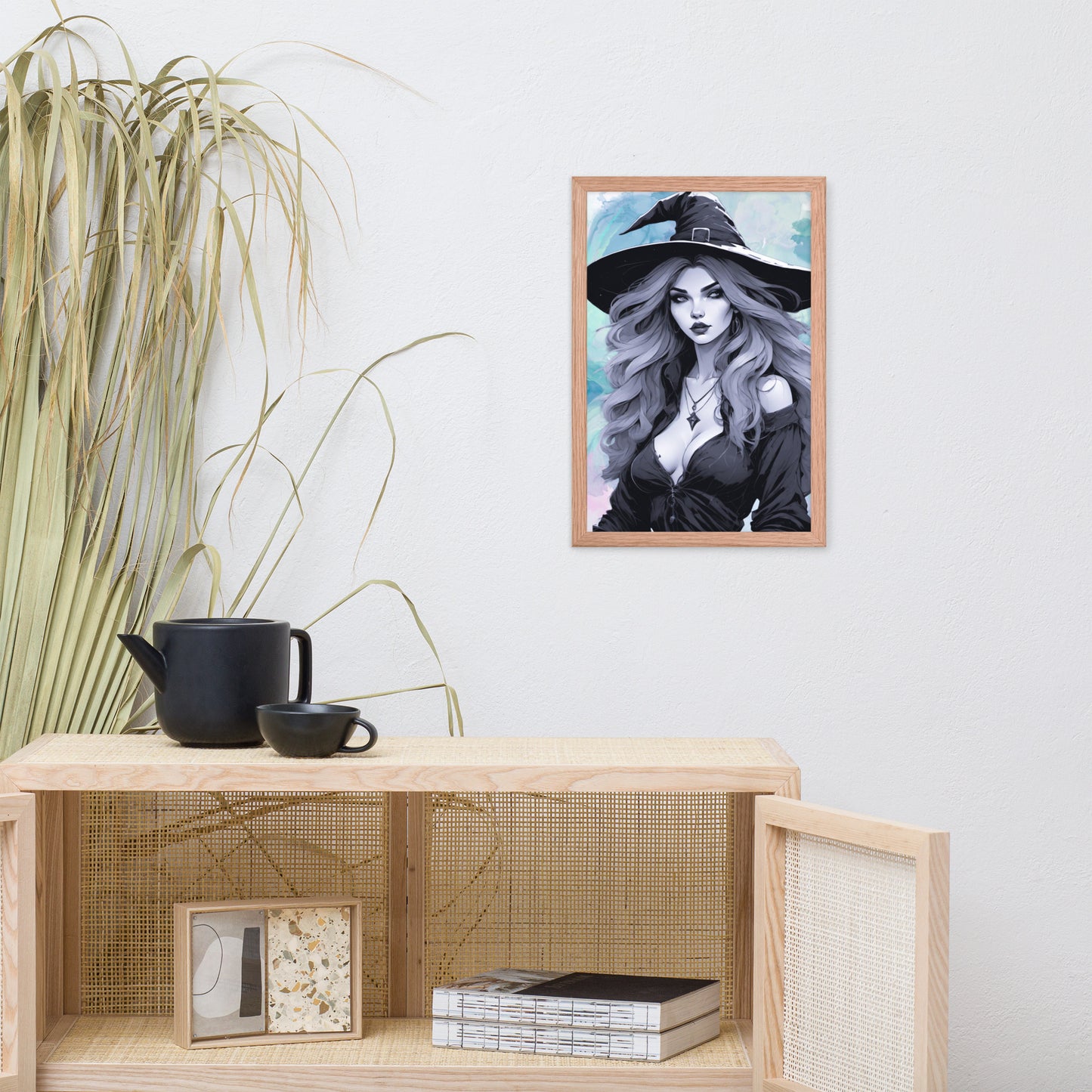 BW Marble V23 Framed Poster