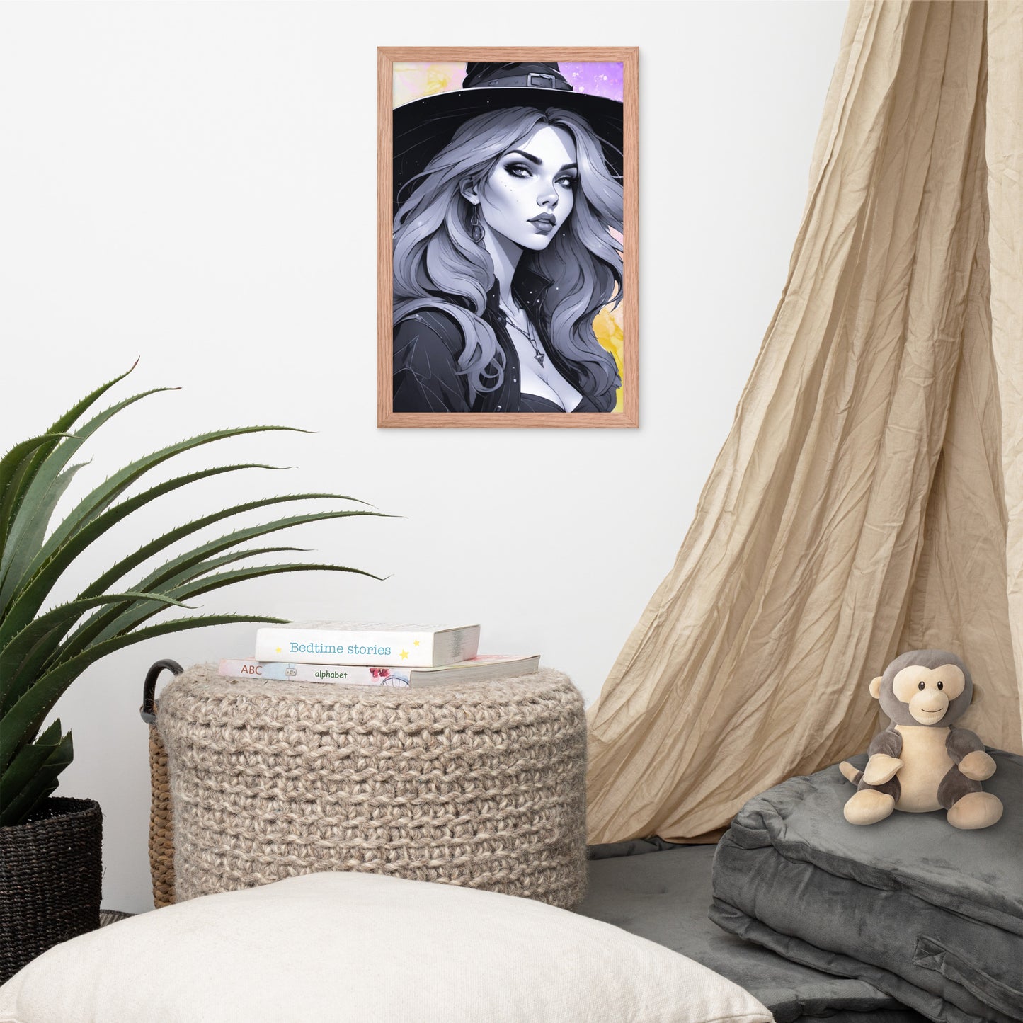 BW Marble V21 Framed Poster