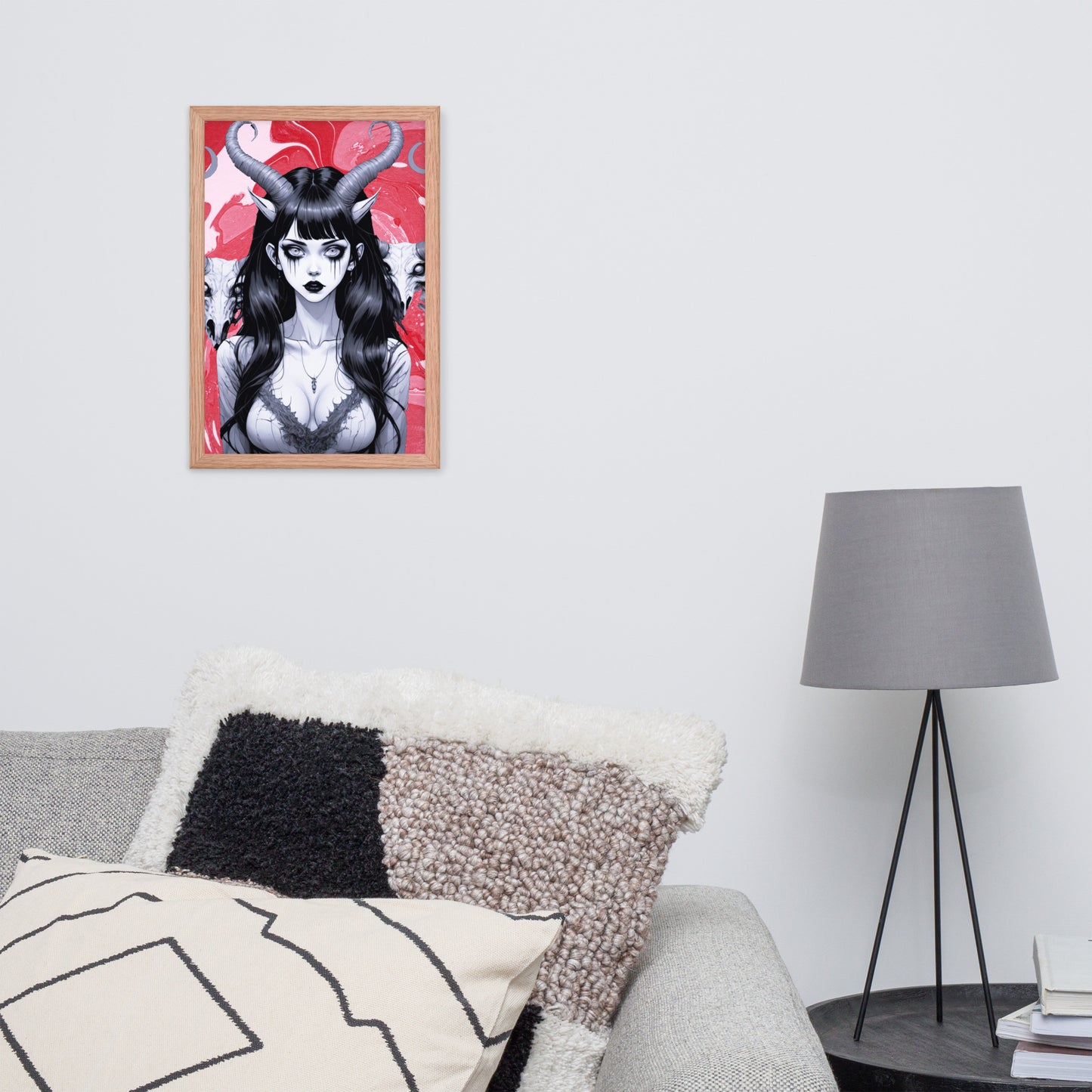BW Marble V18 Framed Poster