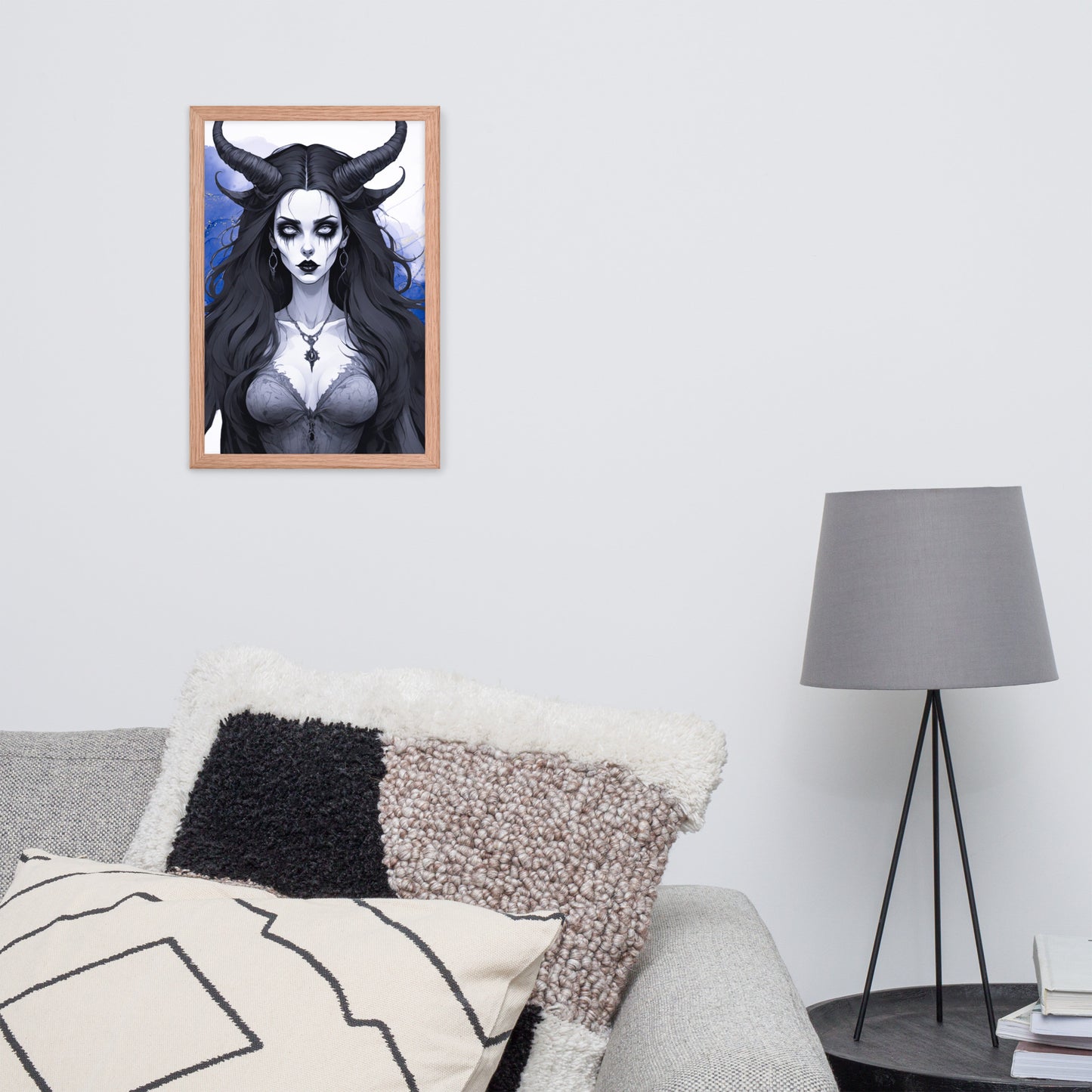 BW Marble V17 Framed Poster