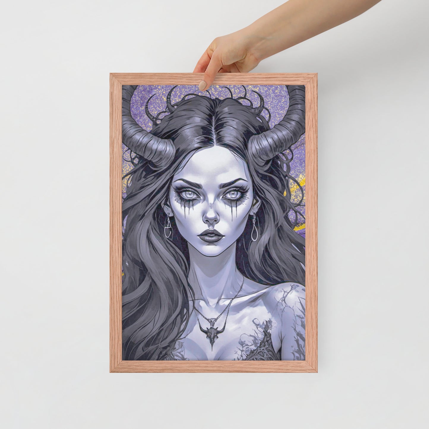 BW Marble V1 Framed Poster
