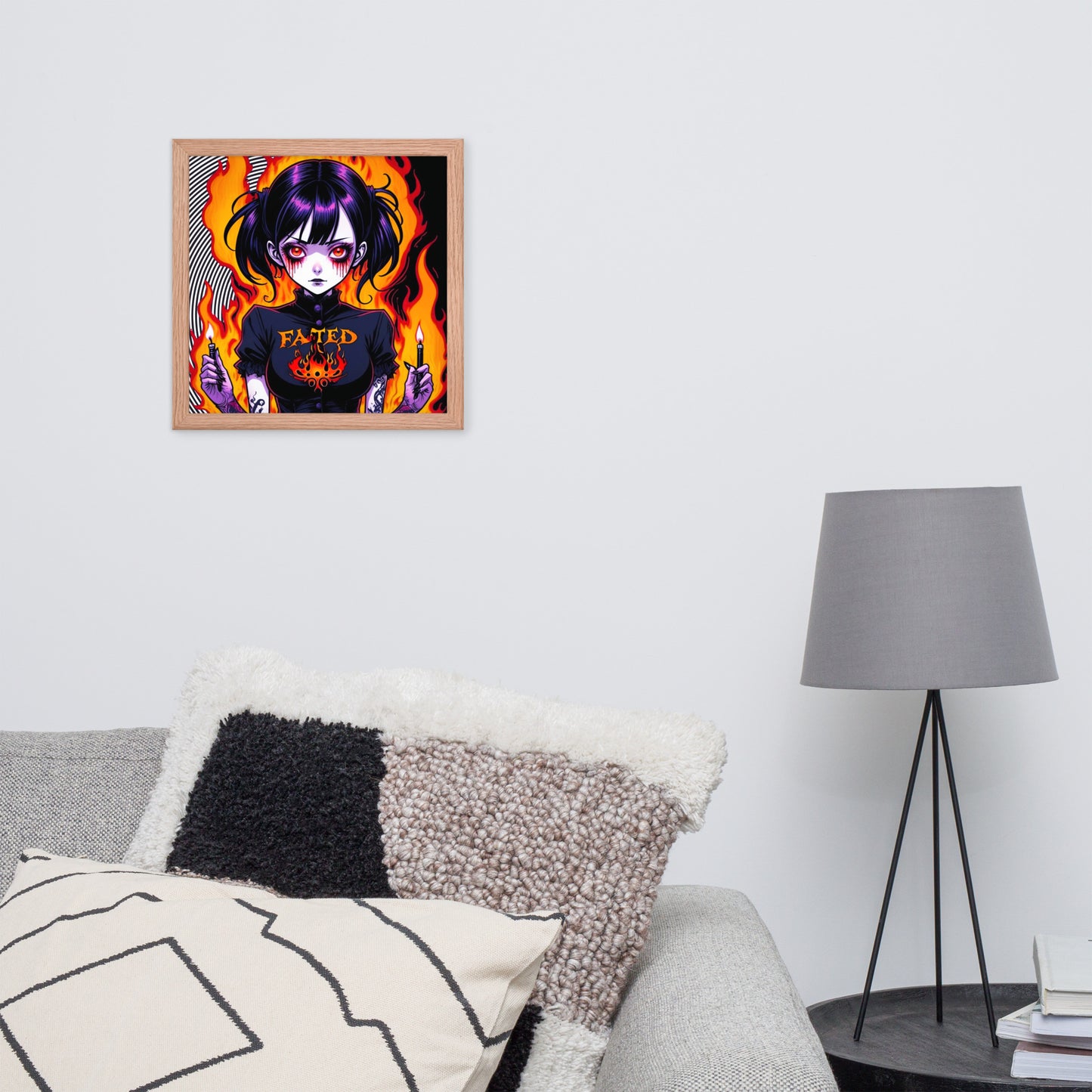 Spiral Fated For The Flames Framed Poster