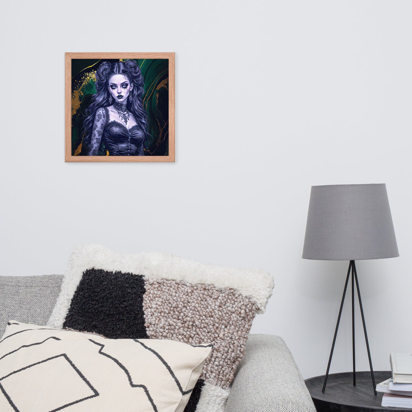 BW Marble V30 Framed Poster