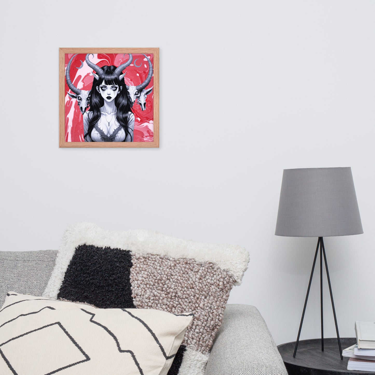 BW Marble V18 Framed Poster