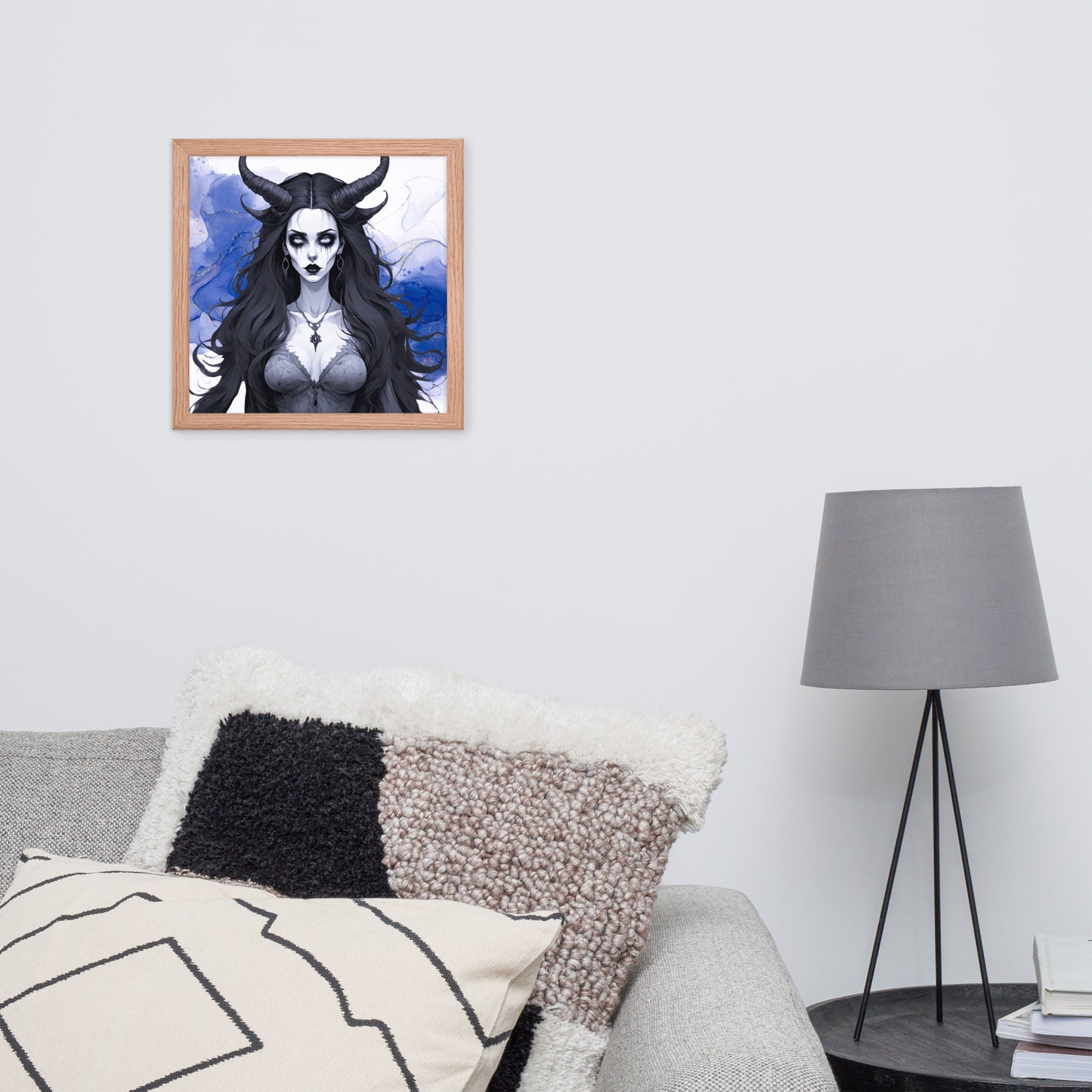 BW Marble V17 Framed Poster