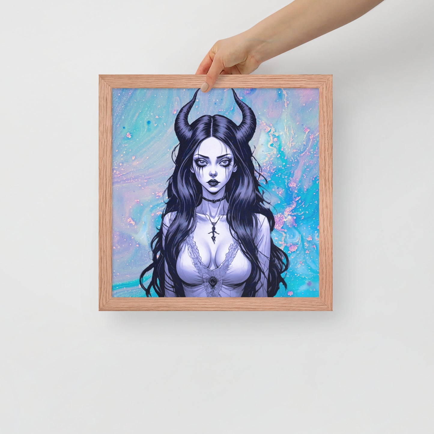 BW Marble V4 Framed Poster