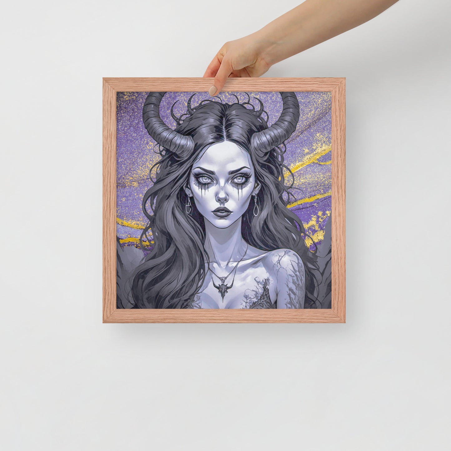 BW Marble V1 Framed Poster