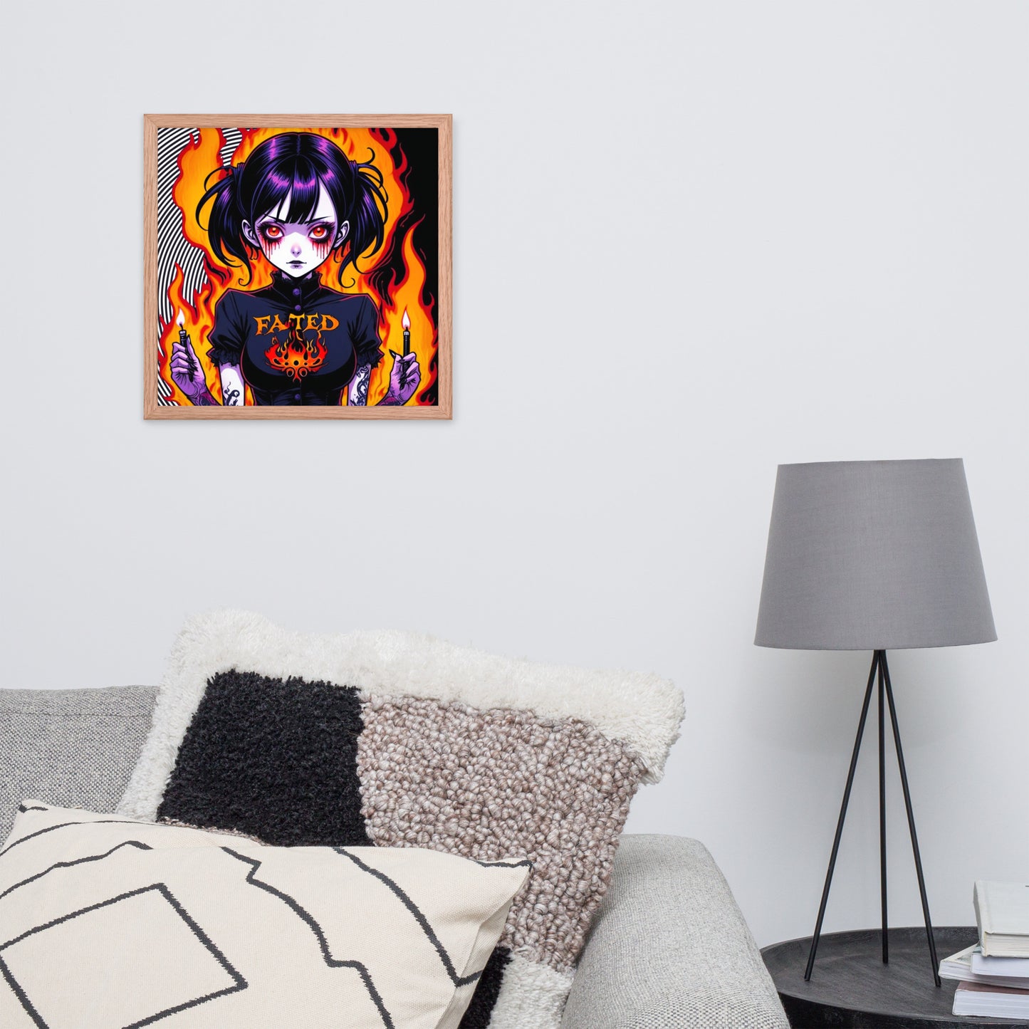 Spiral Fated For The Flames Framed Poster