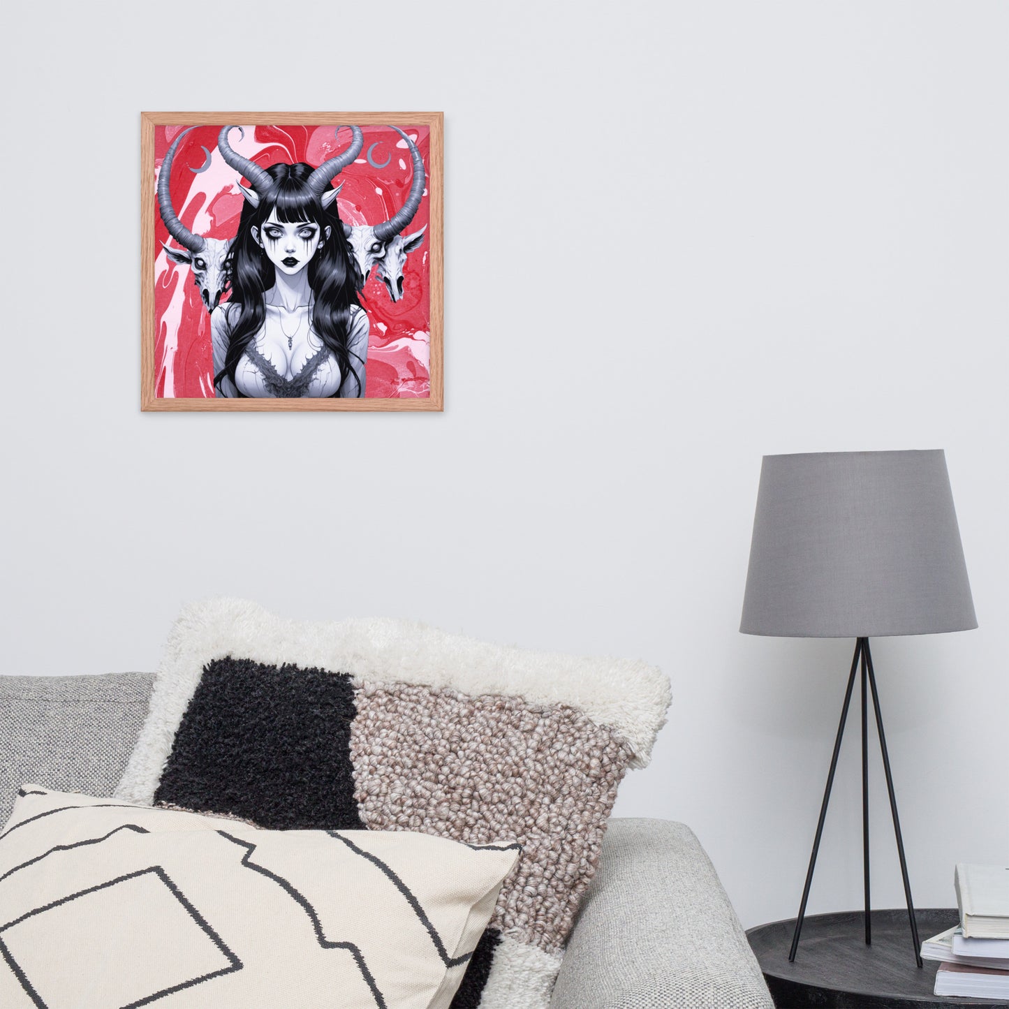 BW Marble V18 Framed Poster