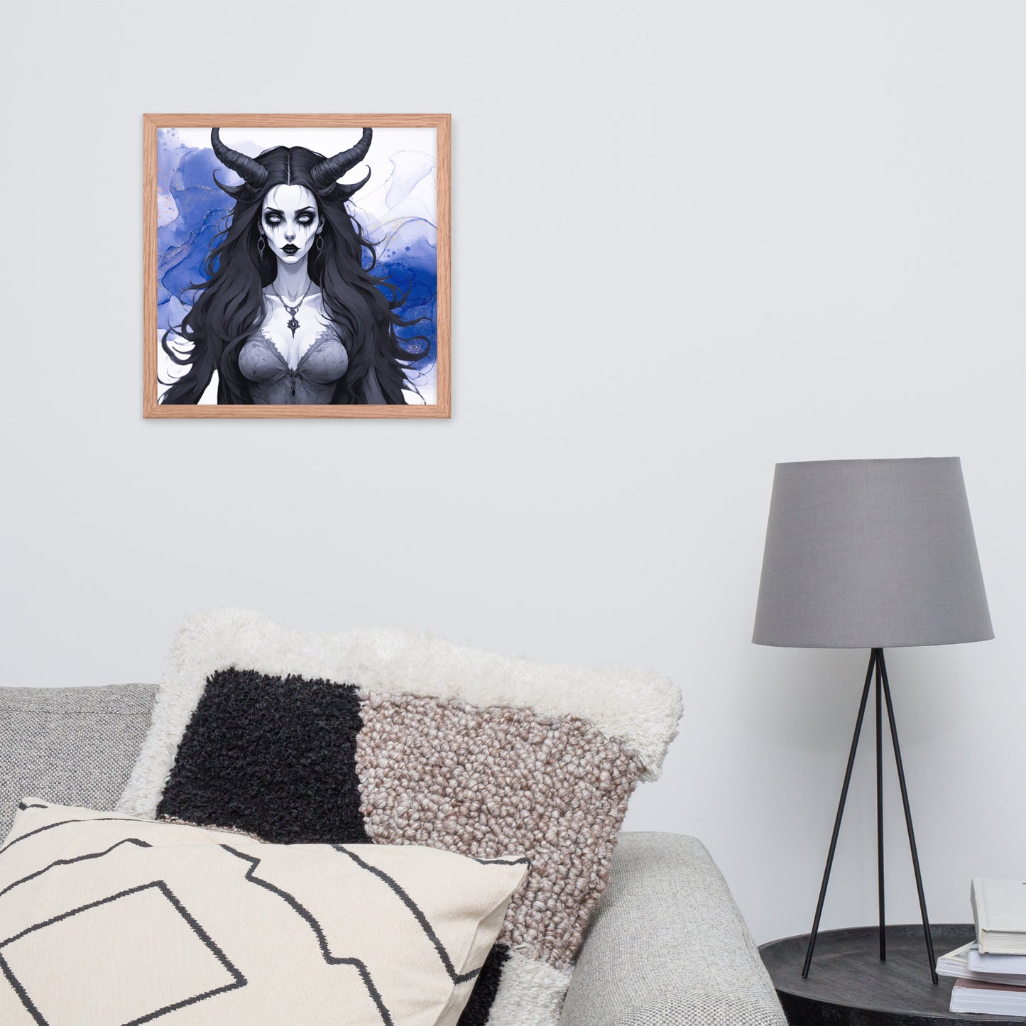 BW Marble V17 Framed Poster