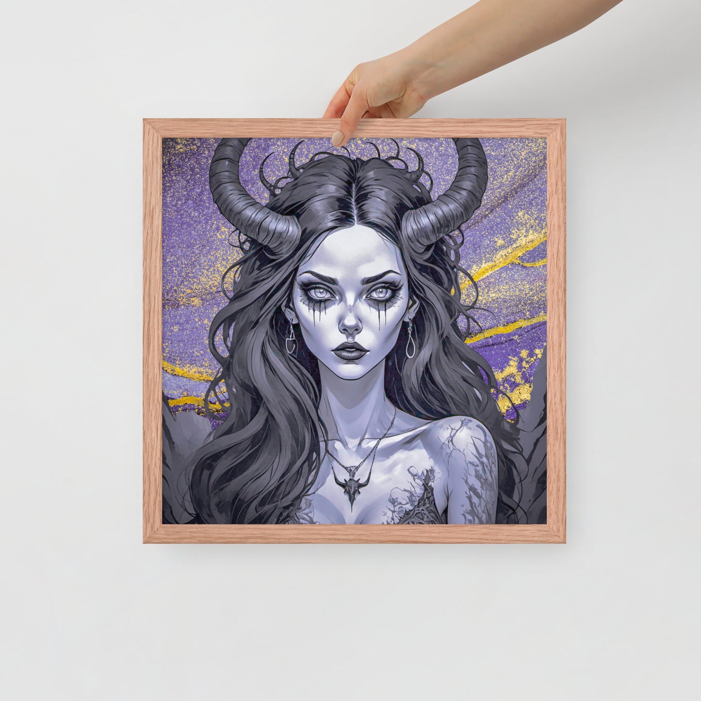 BW Marble V1 Framed Poster