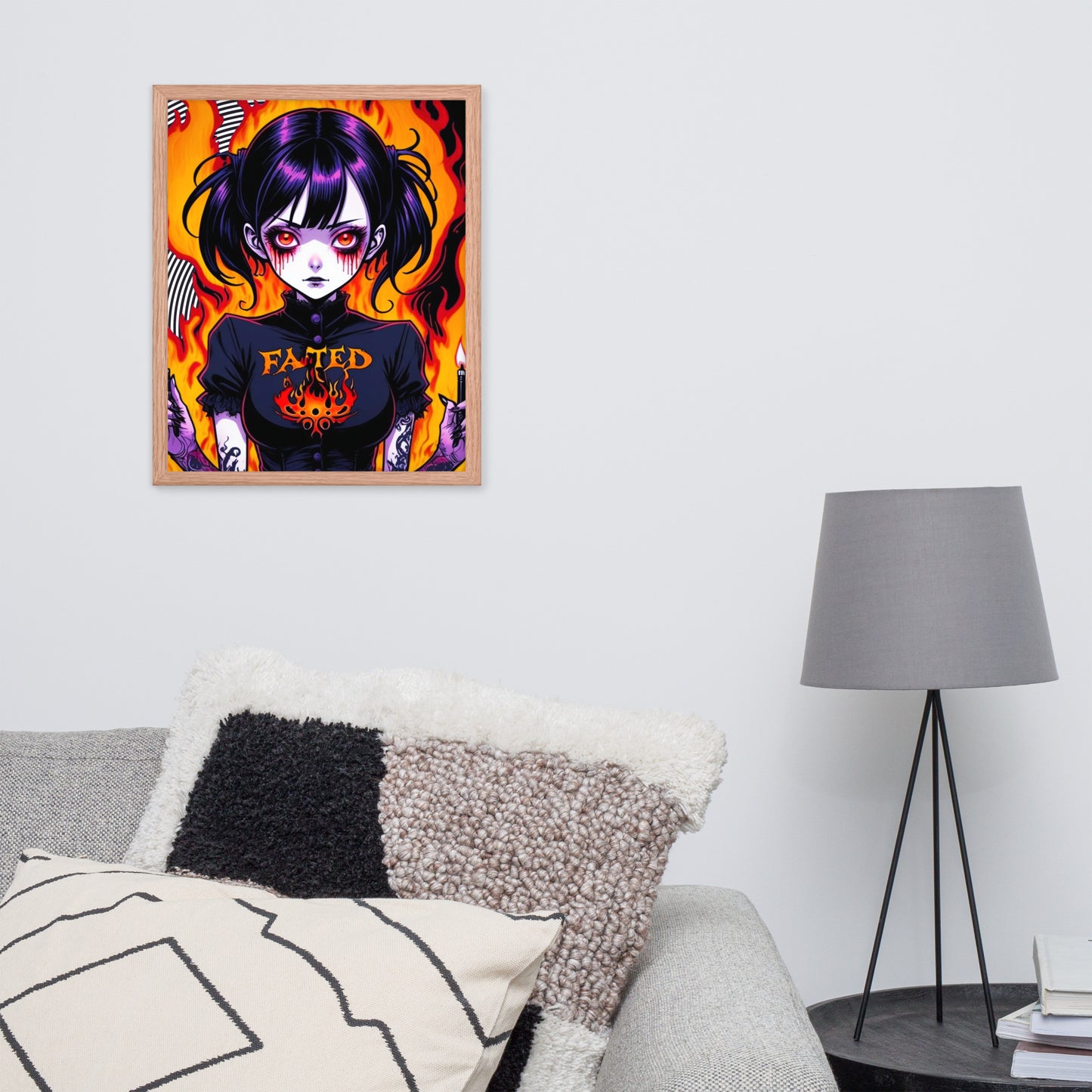 Spiral Fated For The Flames Framed Poster