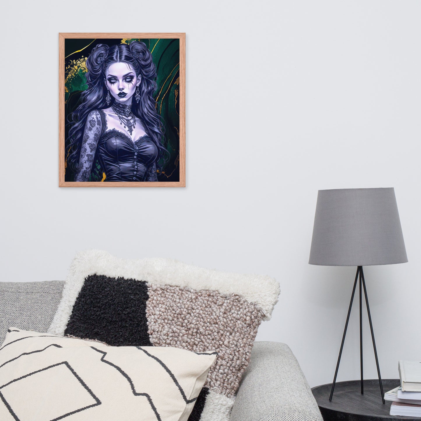 BW Marble V30 Framed Poster