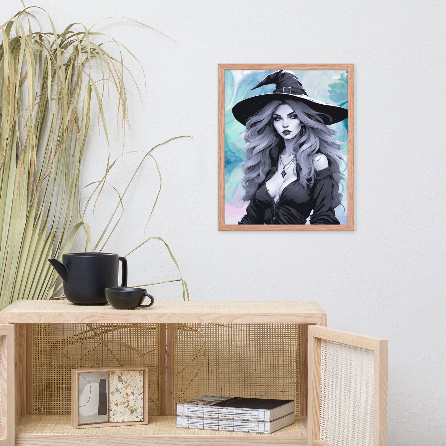 BW Marble V23 Framed Poster