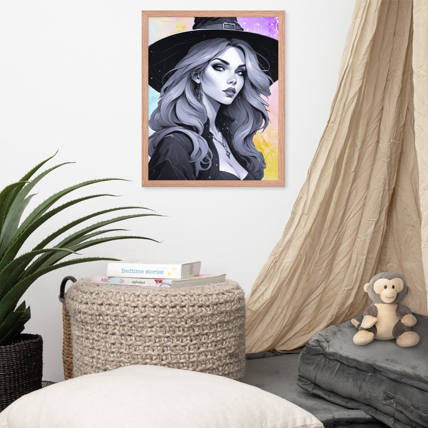BW Marble V21 Framed Poster