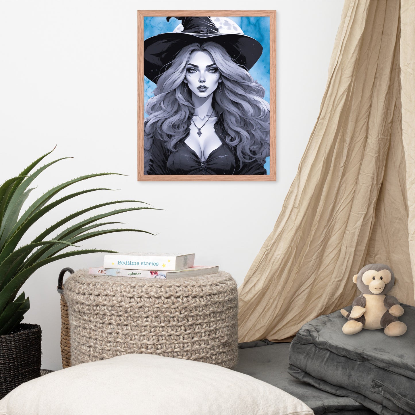 BW Marble V19 Framed Poster
