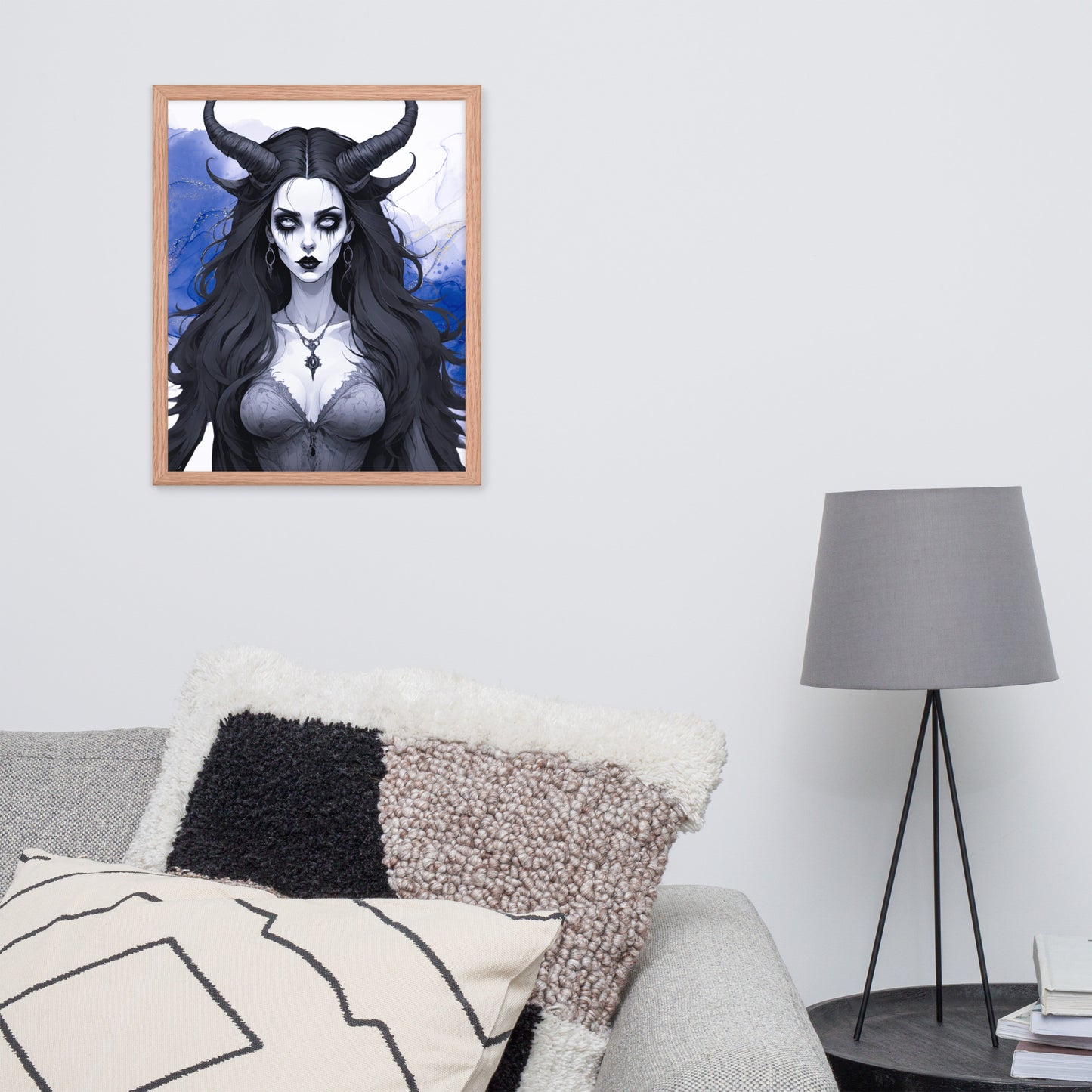 BW Marble V17 Framed Poster