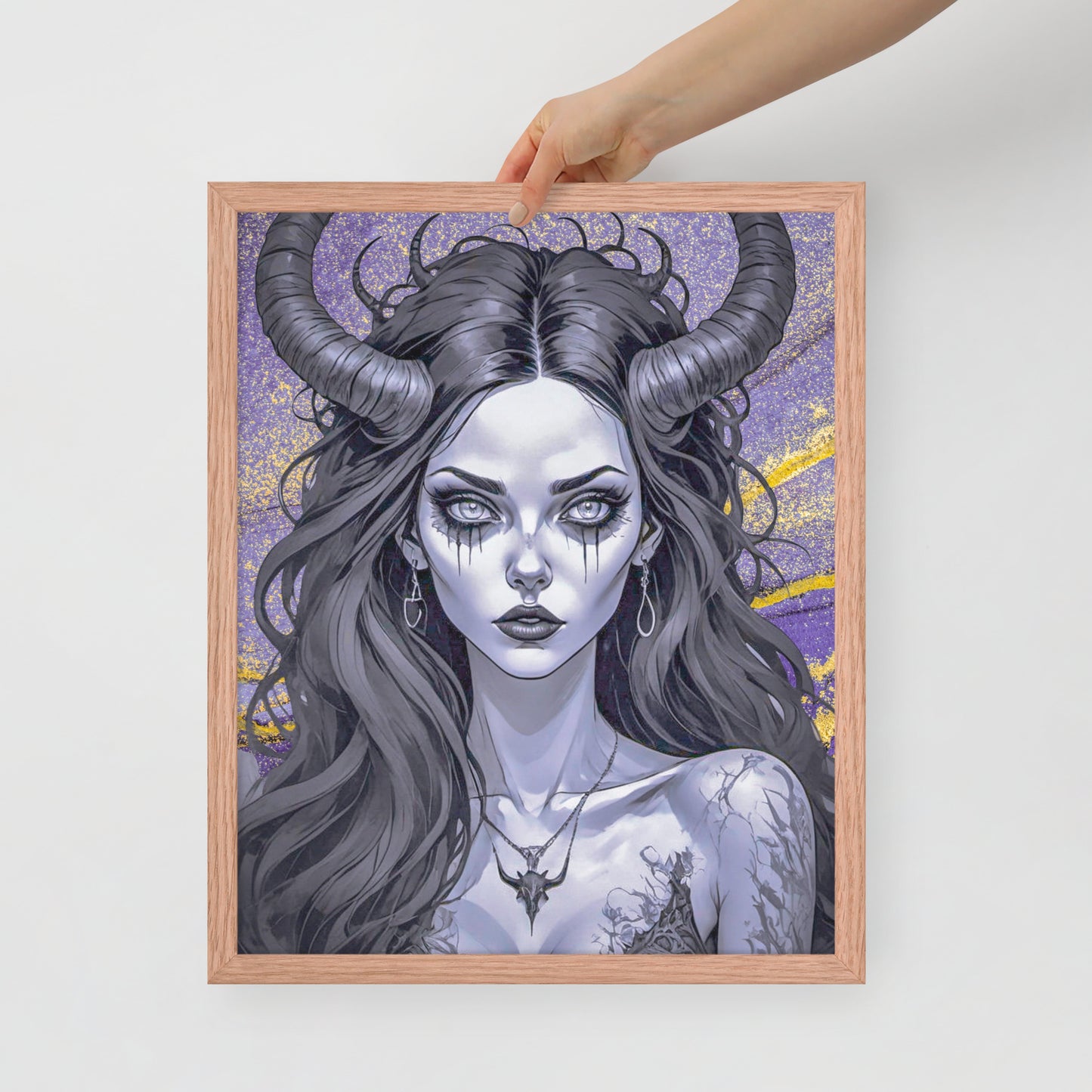 BW Marble V1 Framed Poster