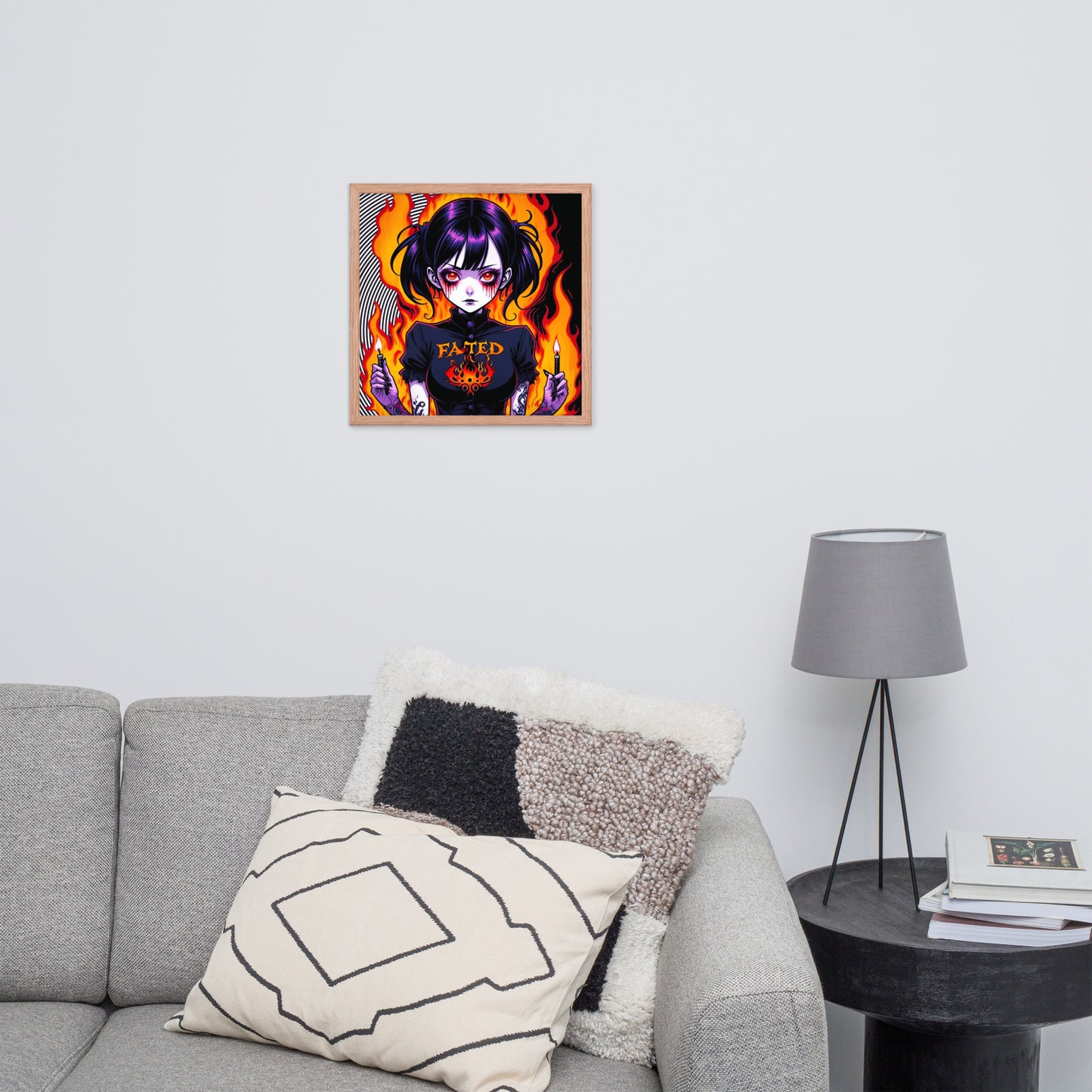 Spiral Fated For The Flames Framed Poster