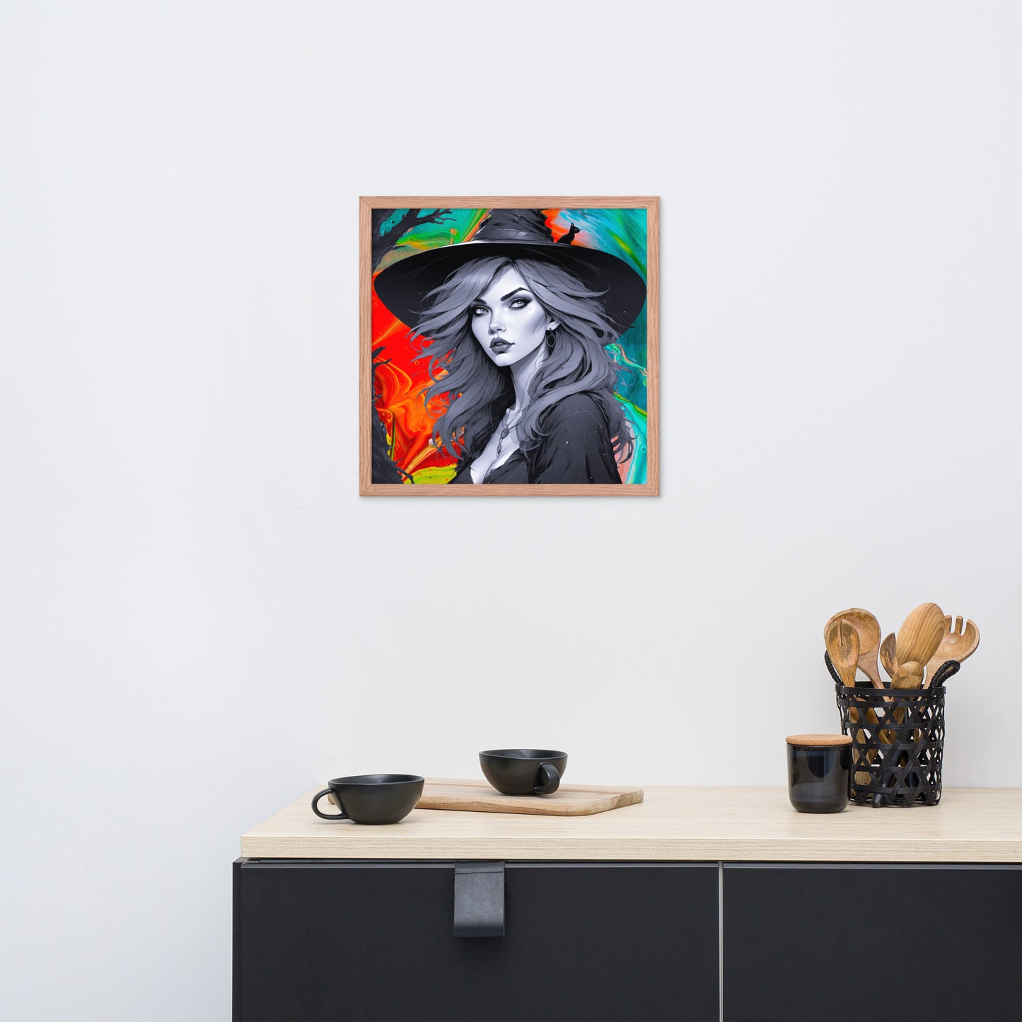 BW Marble V22 Framed Poster