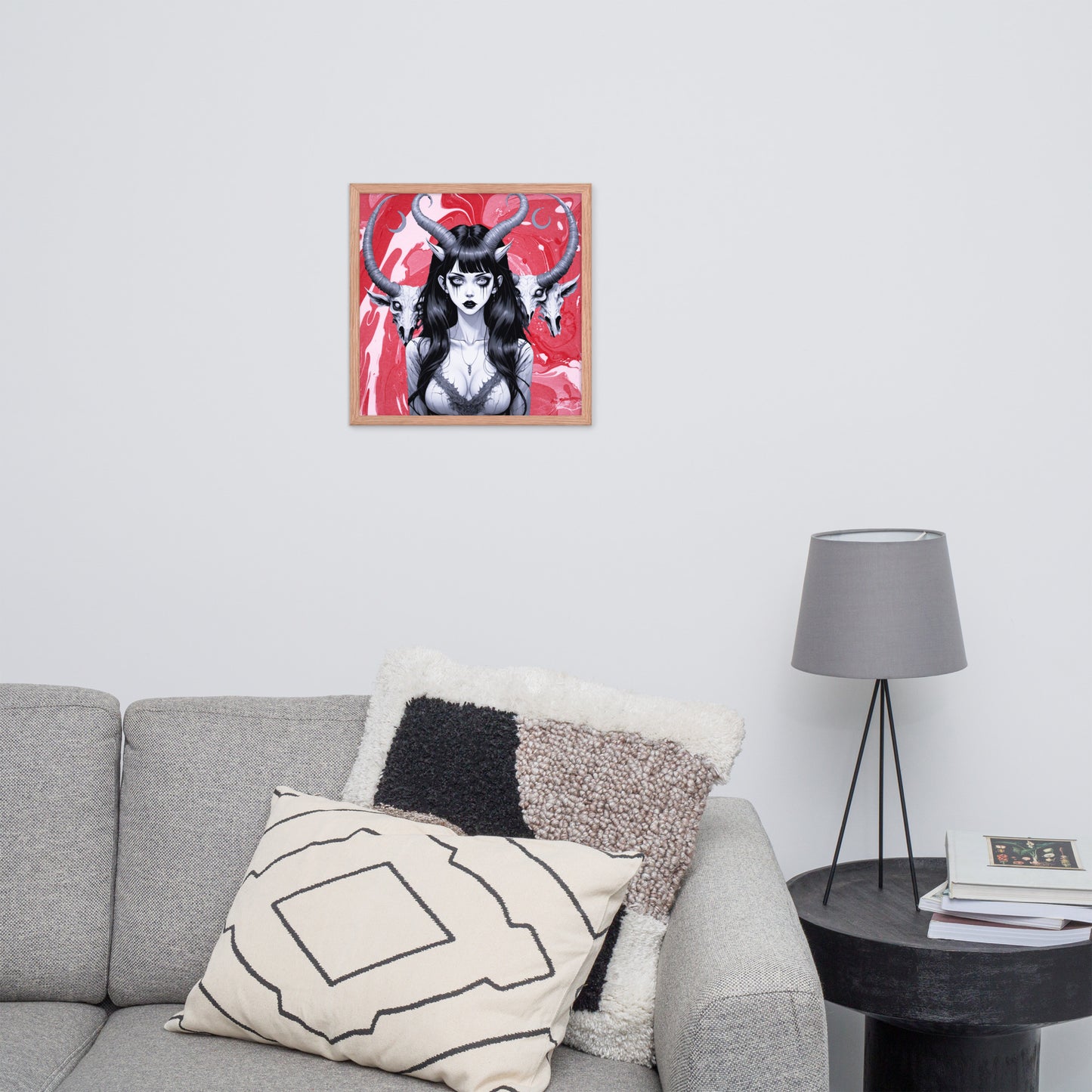 BW Marble V18 Framed Poster