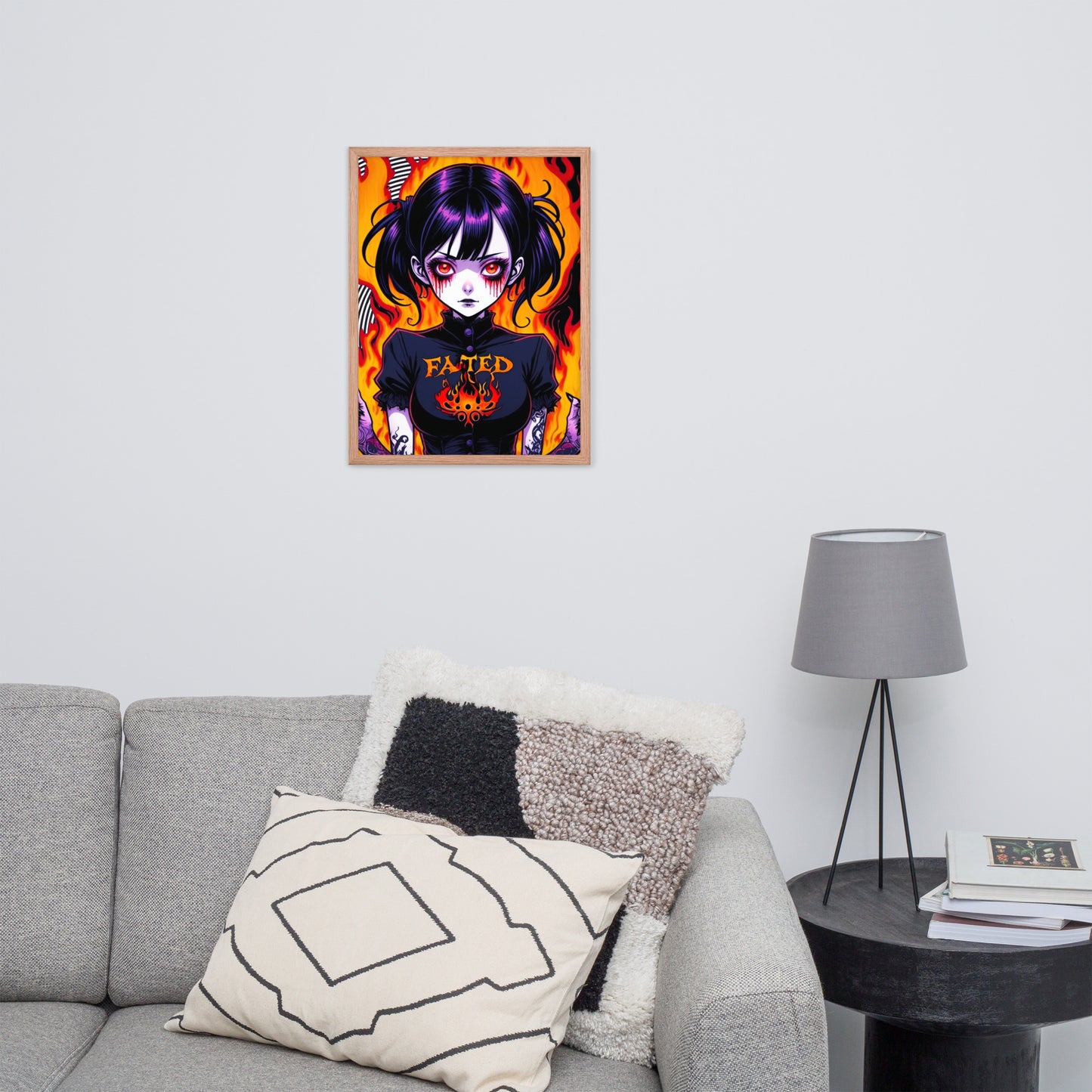 Spiral Fated For The Flames Framed Poster