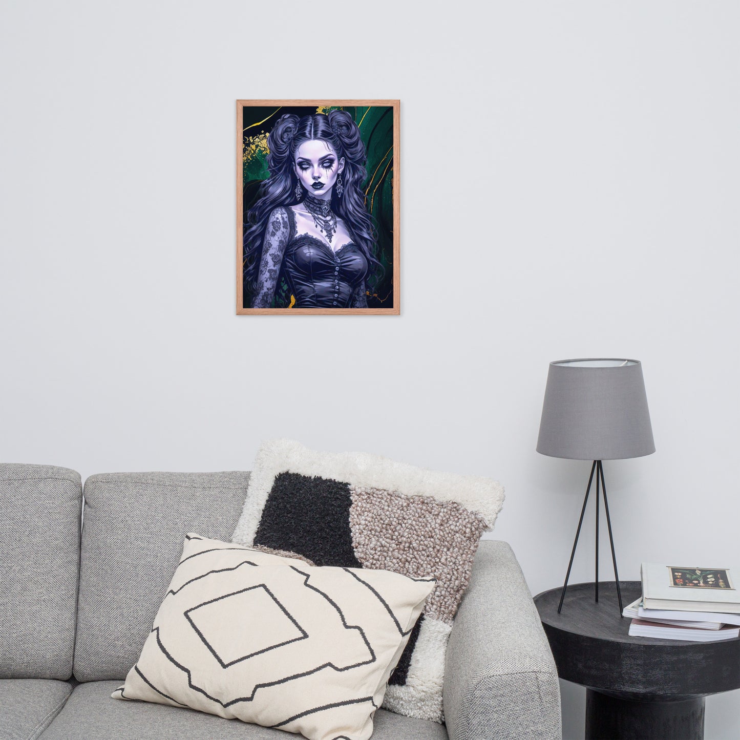 BW Marble V30 Framed Poster