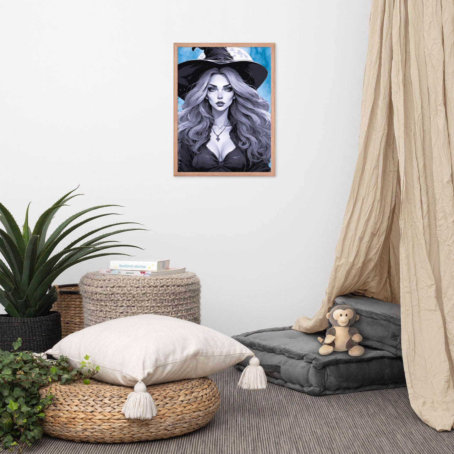BW Marble V19 Framed Poster