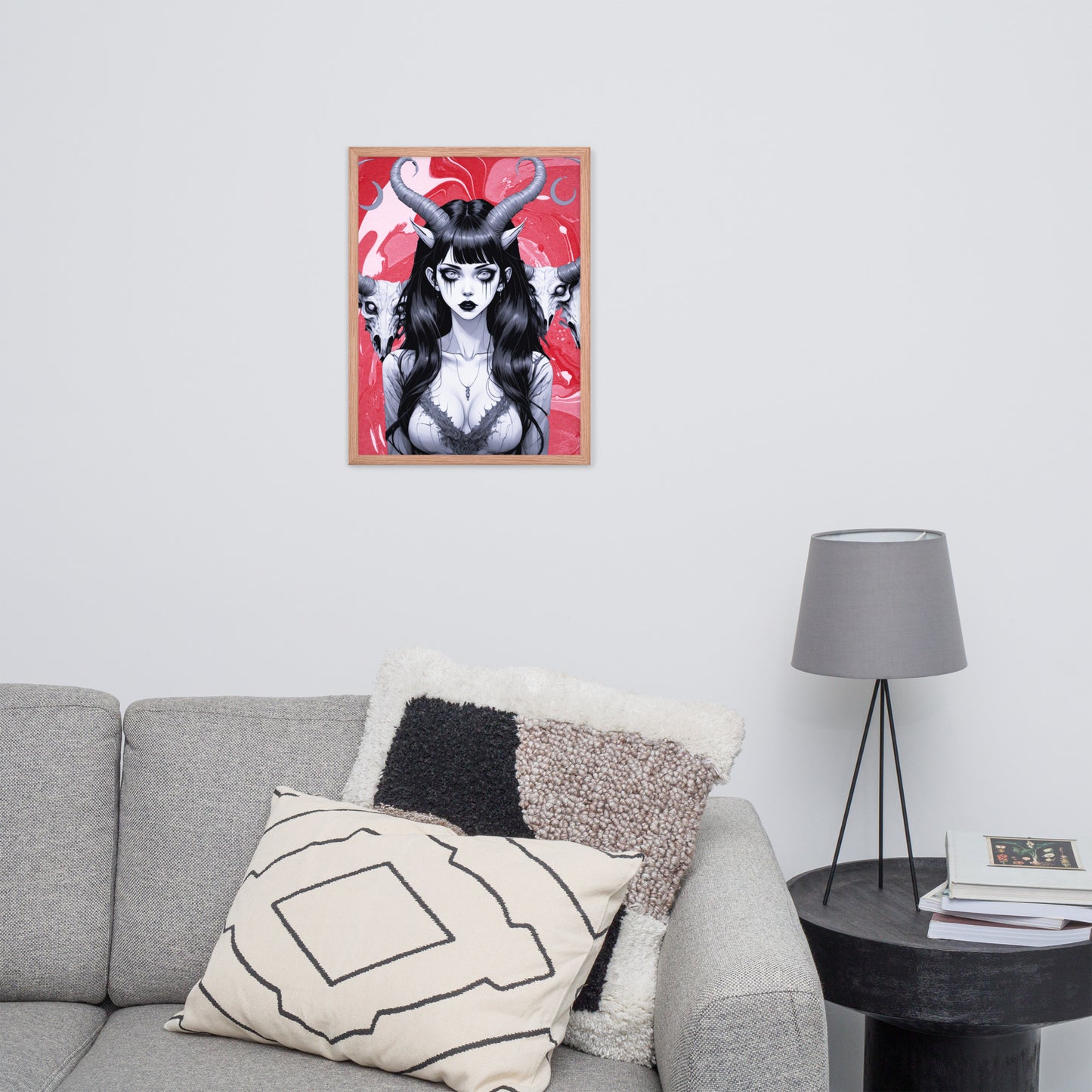 BW Marble V18 Framed Poster