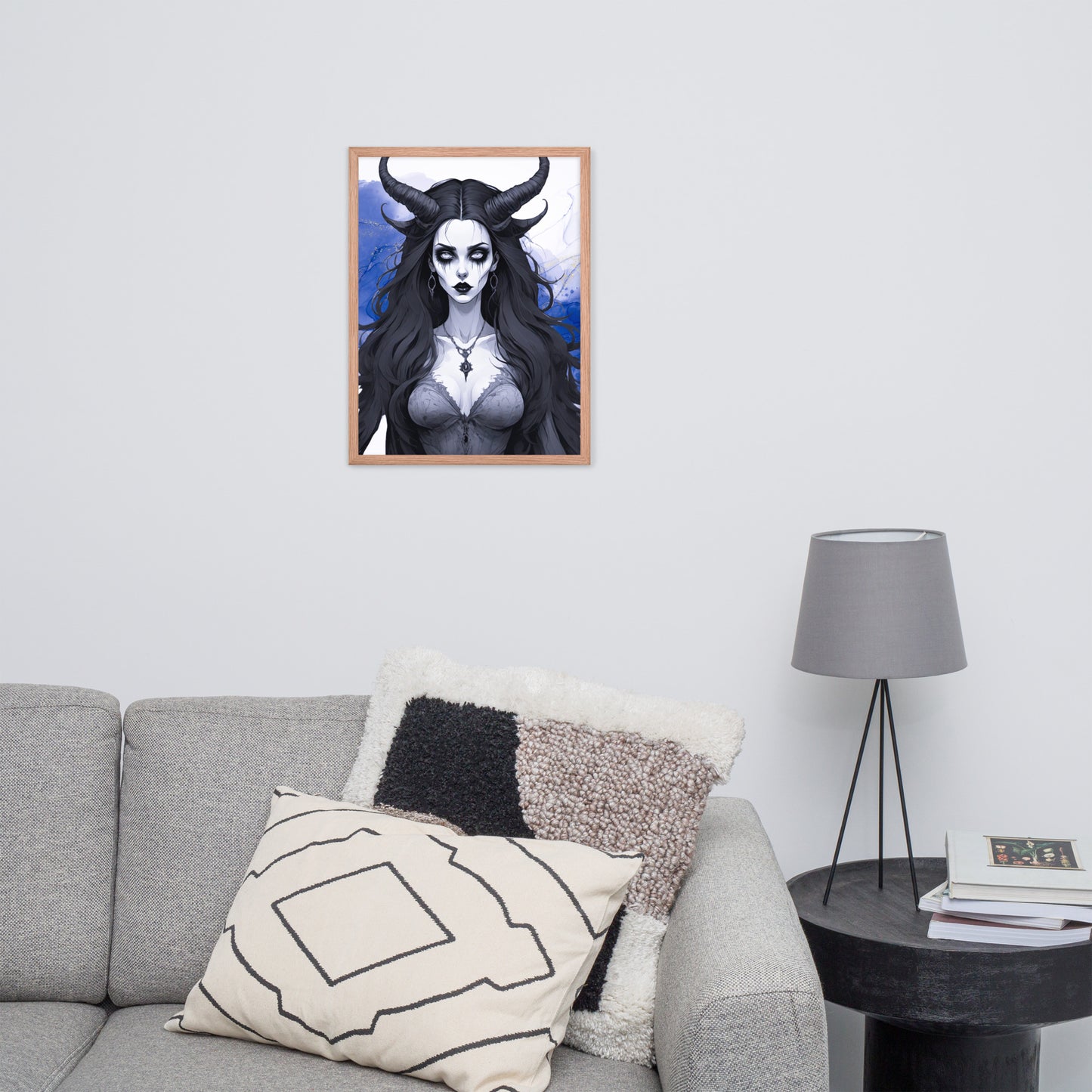 BW Marble V17 Framed Poster