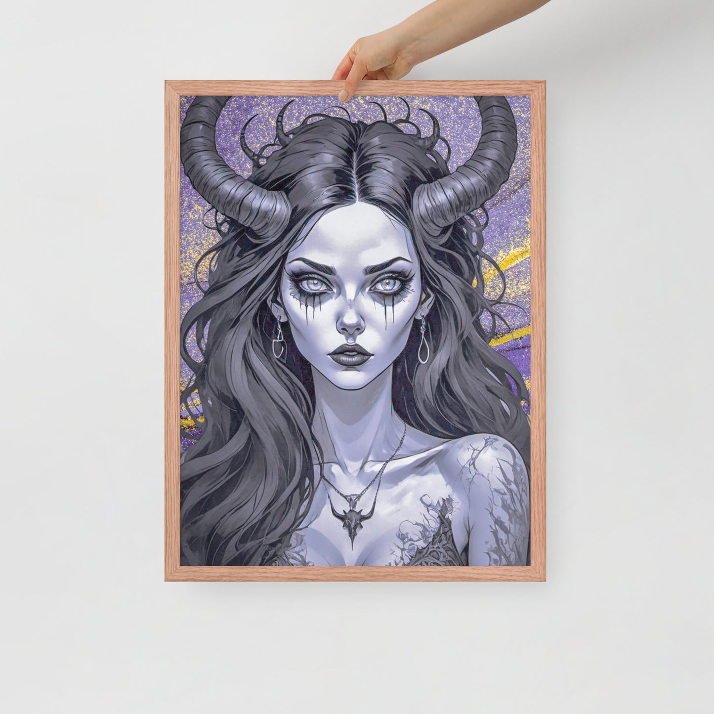 BW Marble V1 Framed Poster