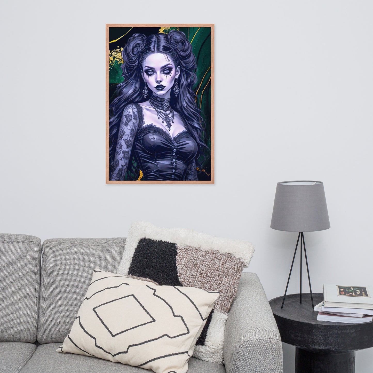 BW Marble V30 Framed Poster