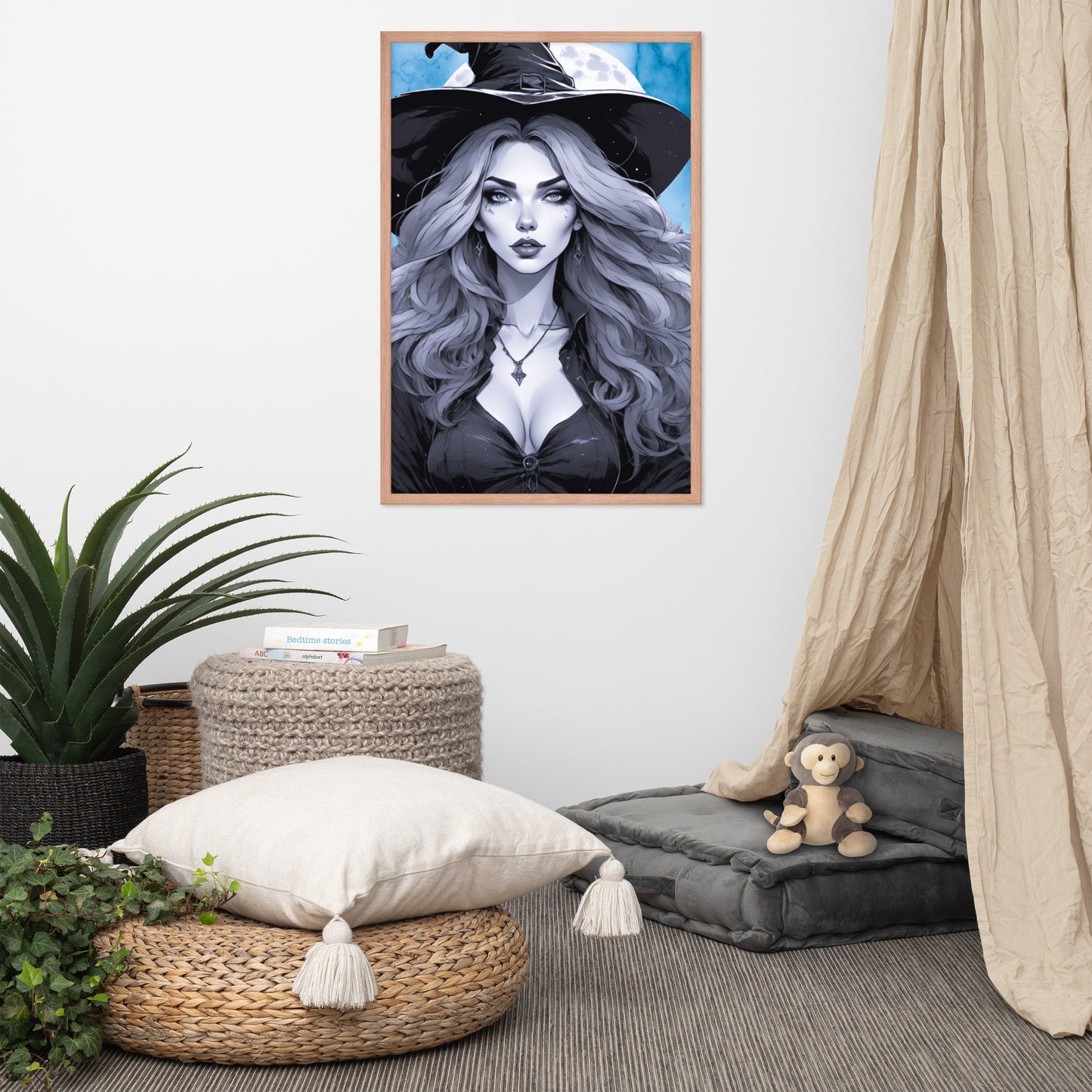 BW Marble V19 Framed Poster